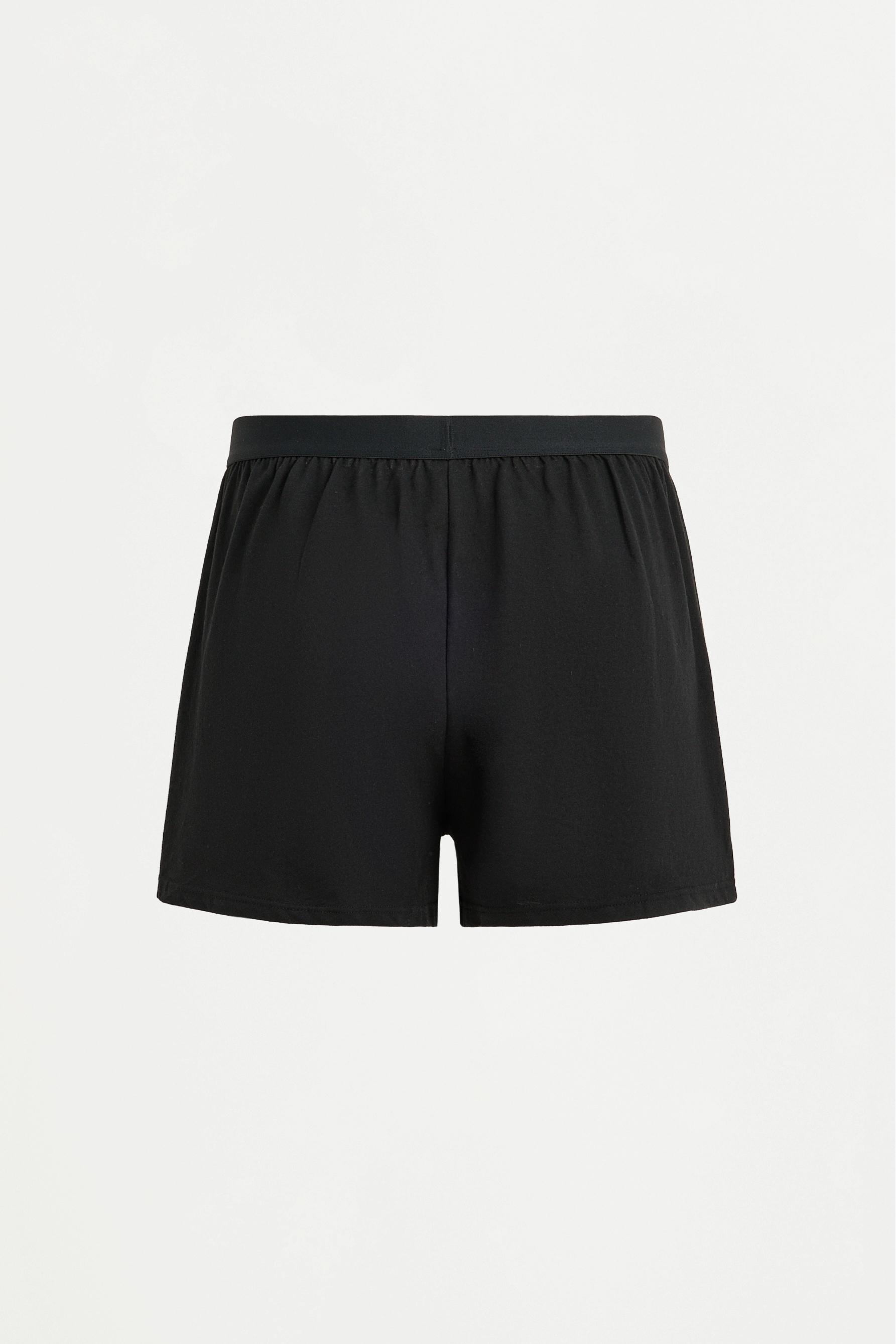 Fluid long boxer shorts (Pack 3) — BLACK