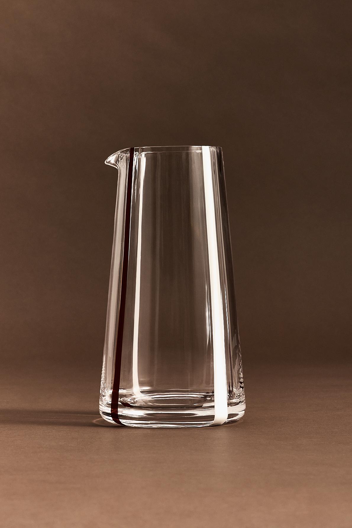 Jarra borosilicato rayas verticales 20 cm