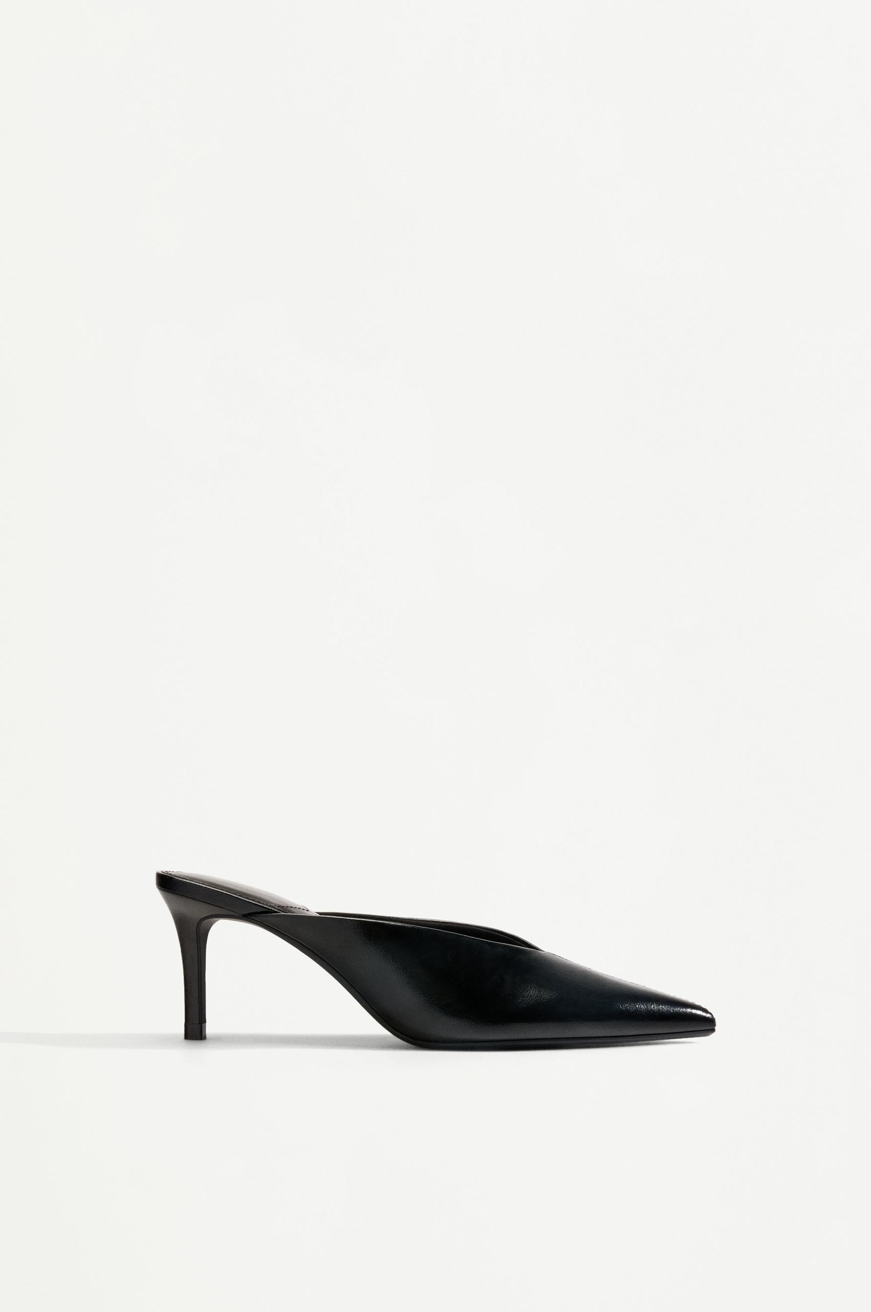 Slingback heels — BLACK