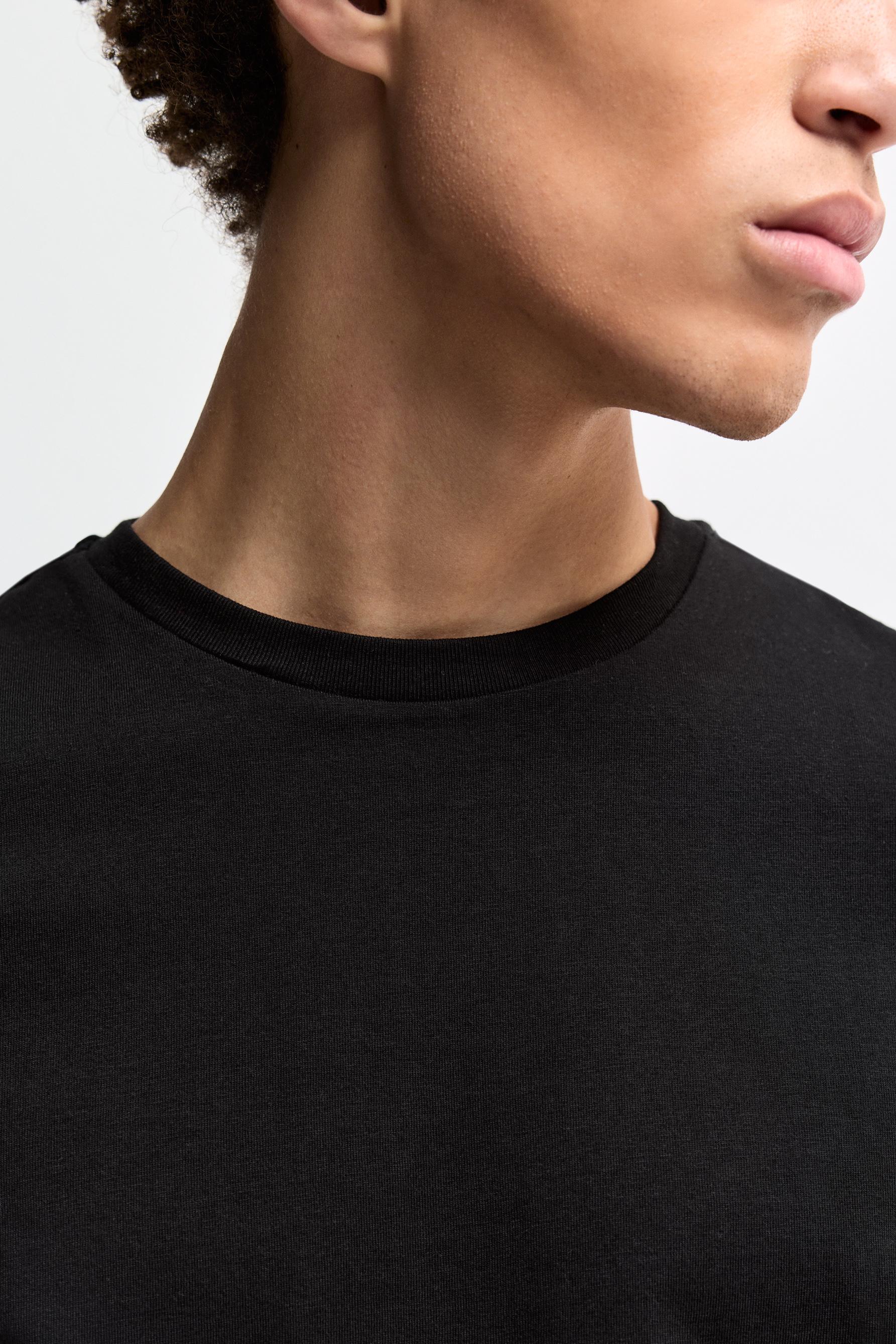 2-pack of basic T-shirts — BLACK