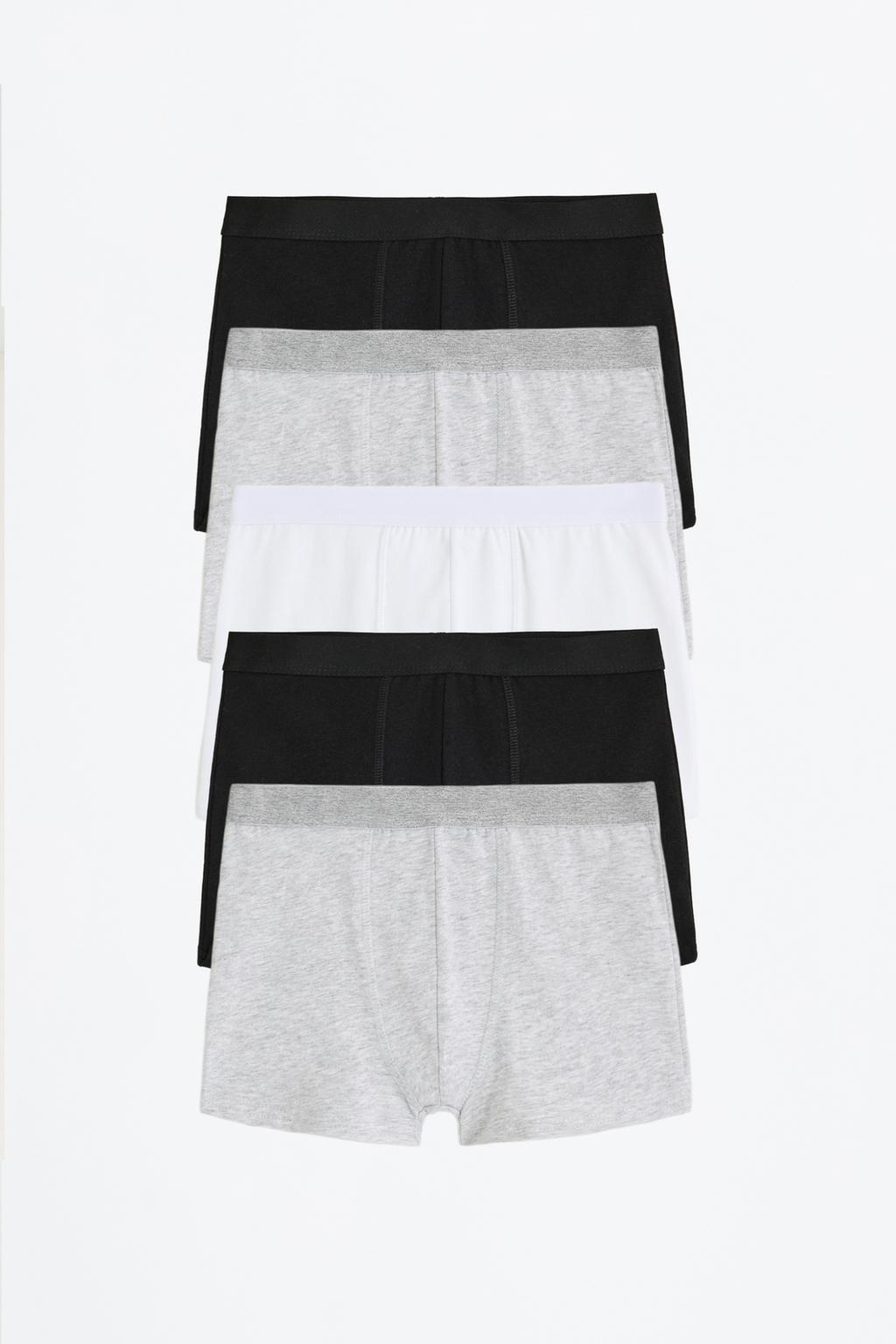 Conjunto de 5 boxers justos básicos