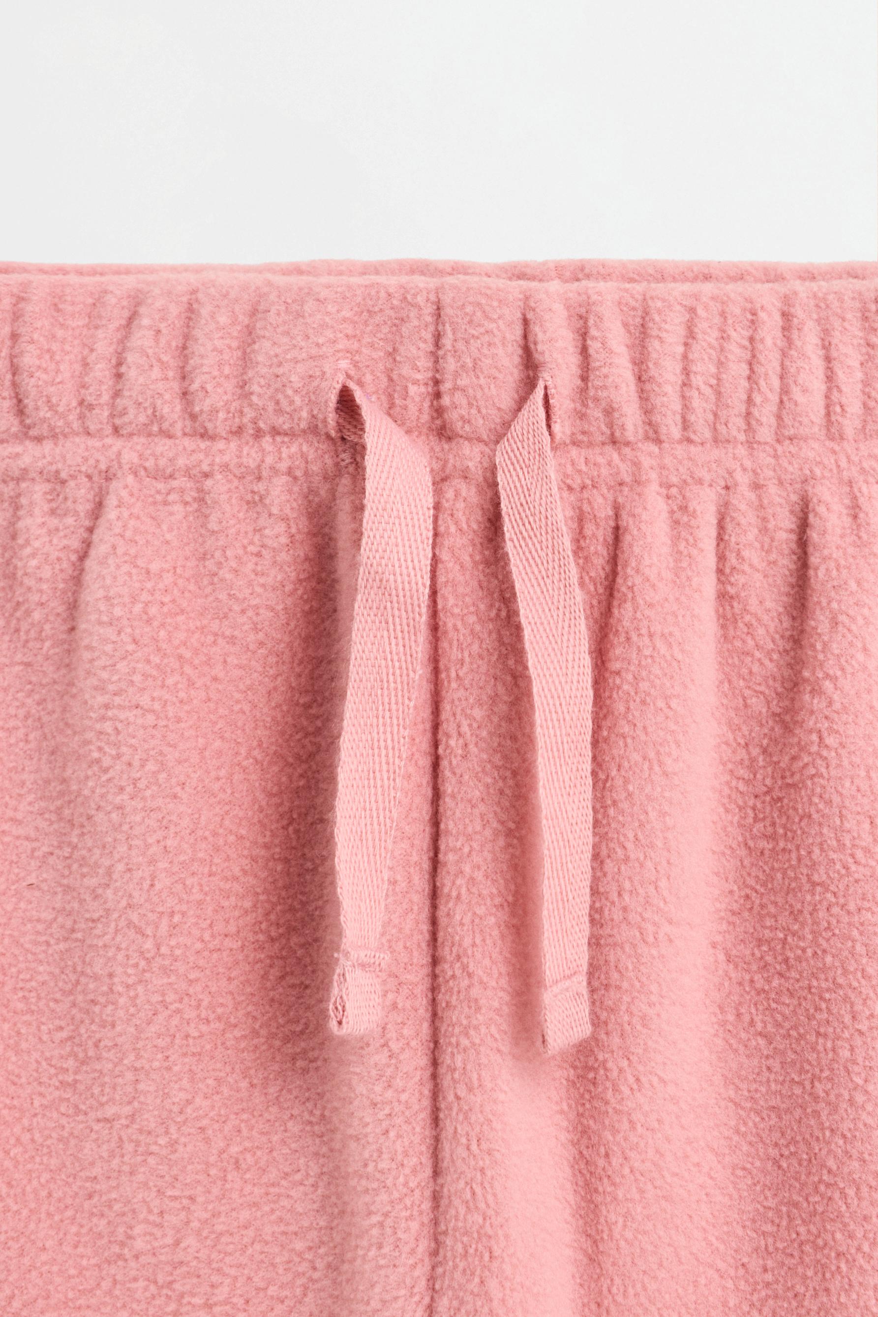 Fleece jacket and trousers set — PINK