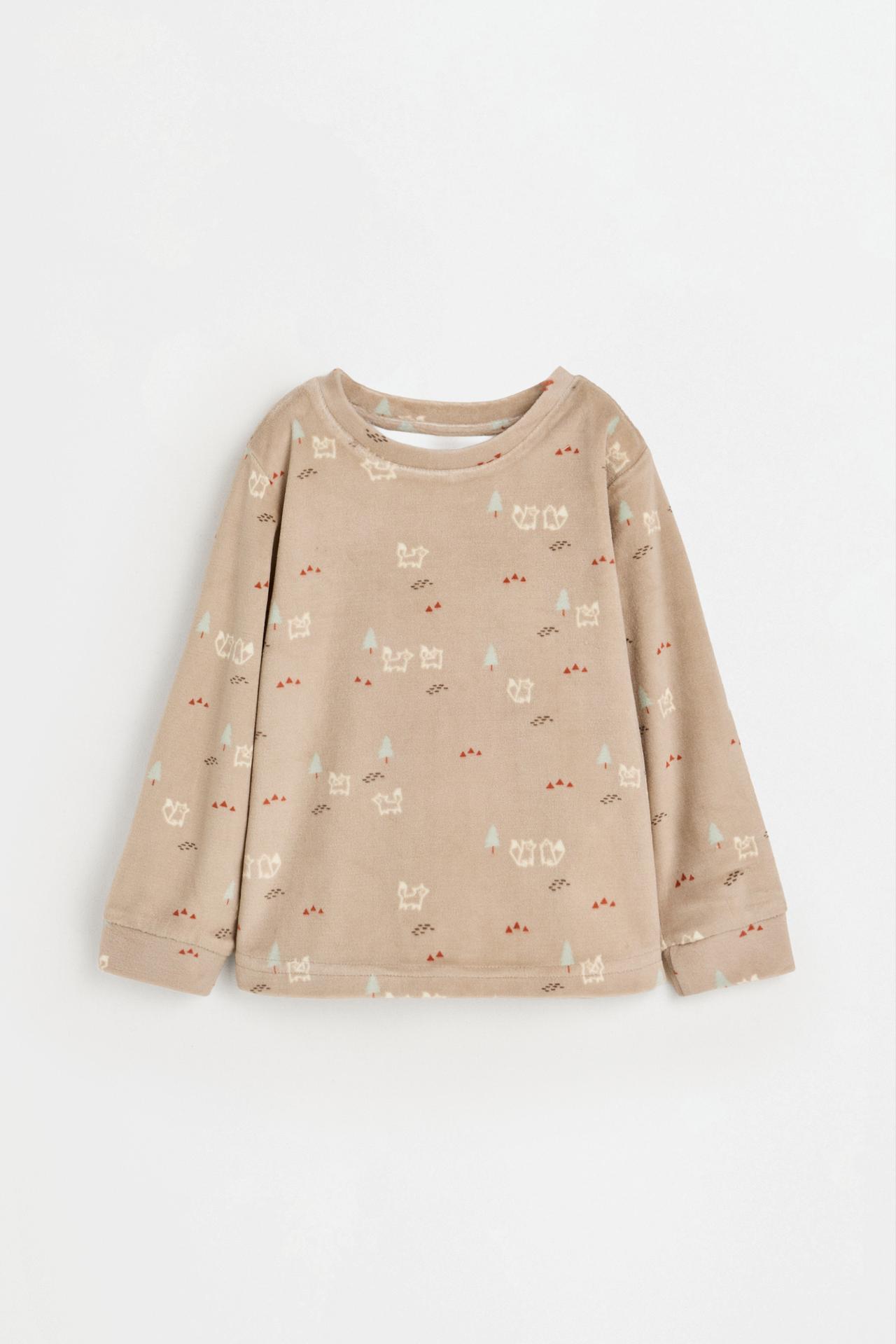 Printed velvety pyjamas — OCHRE