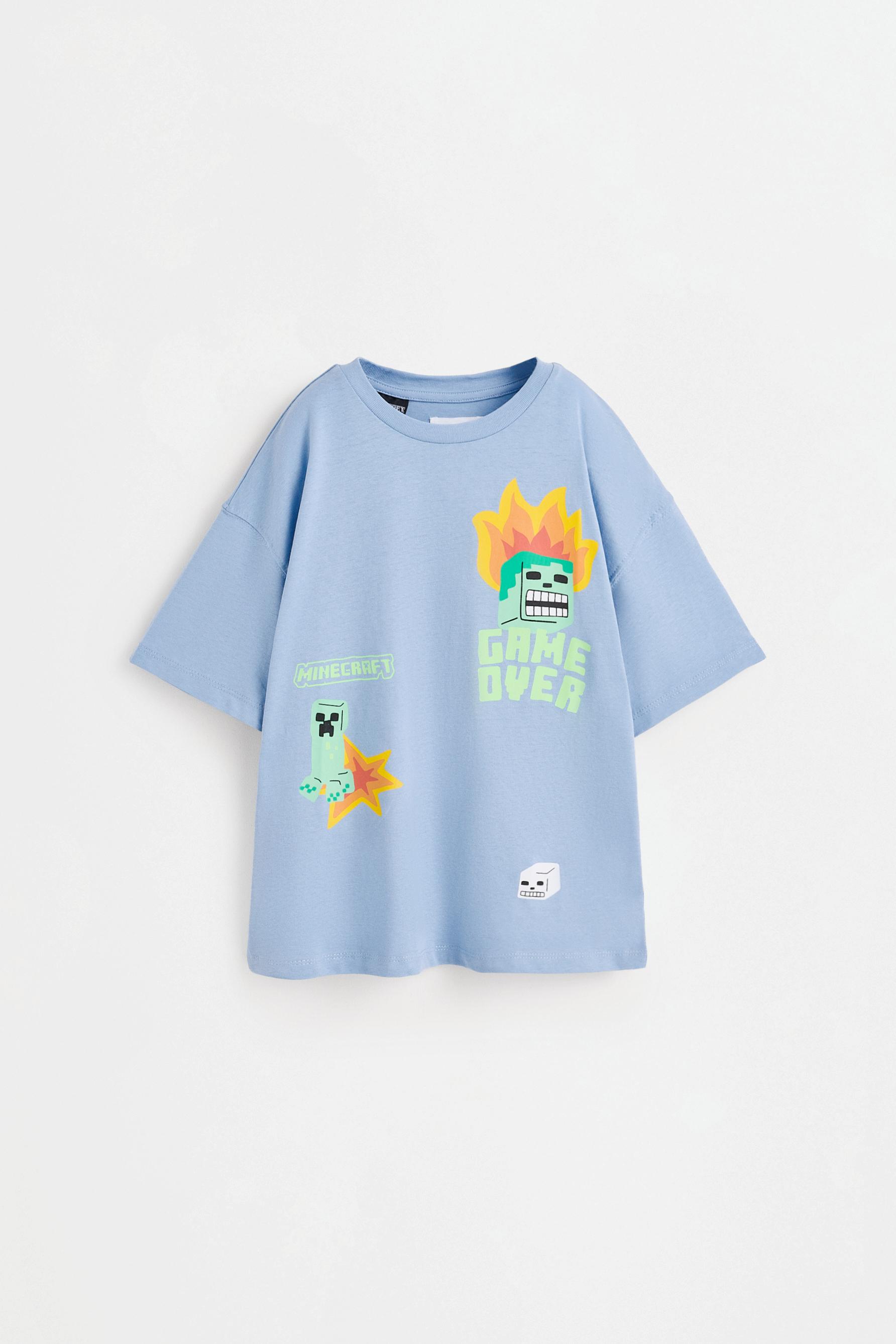 Minecraft T-shirt — PALE BLUE