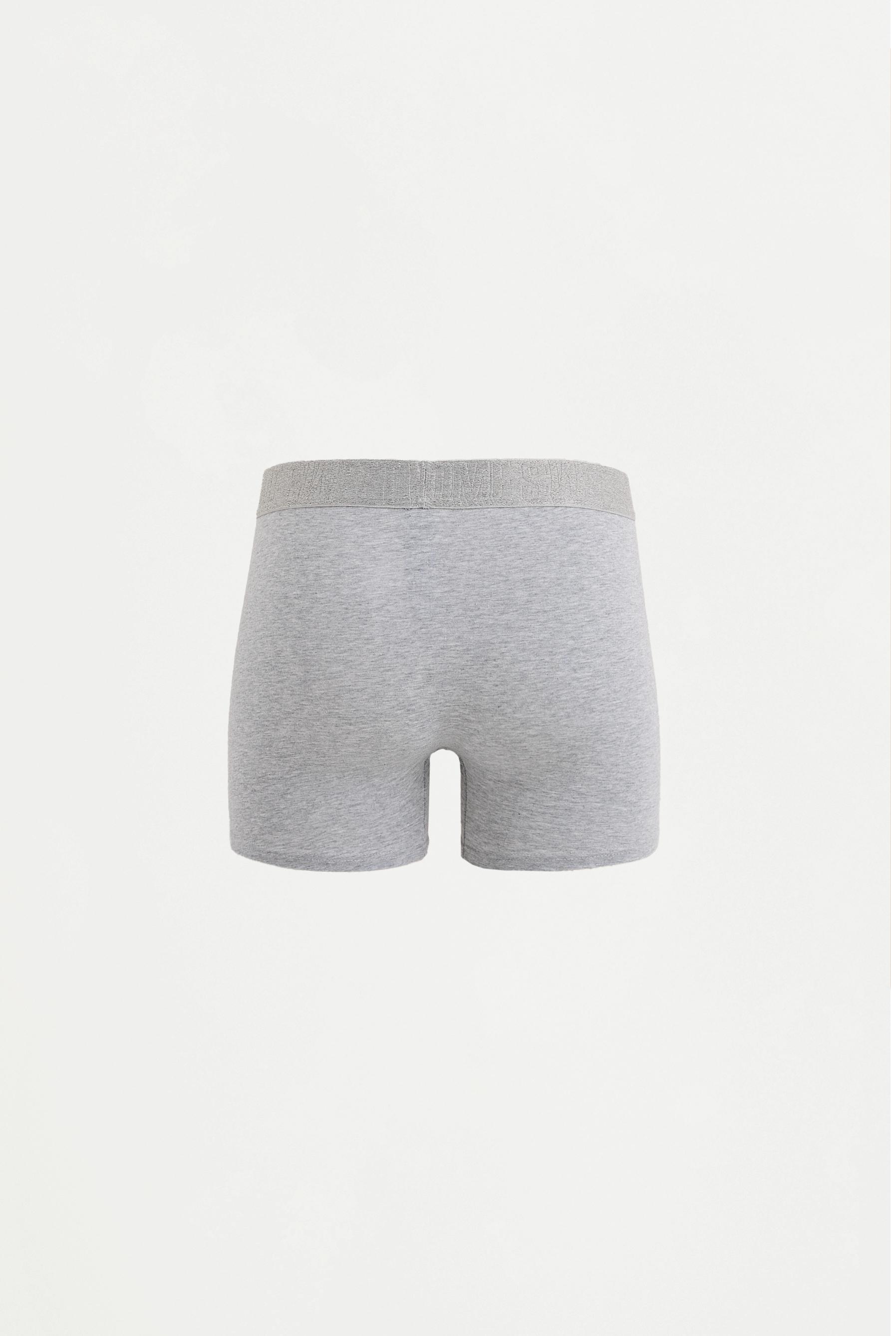 5-pack of long plain boxers — MAROON