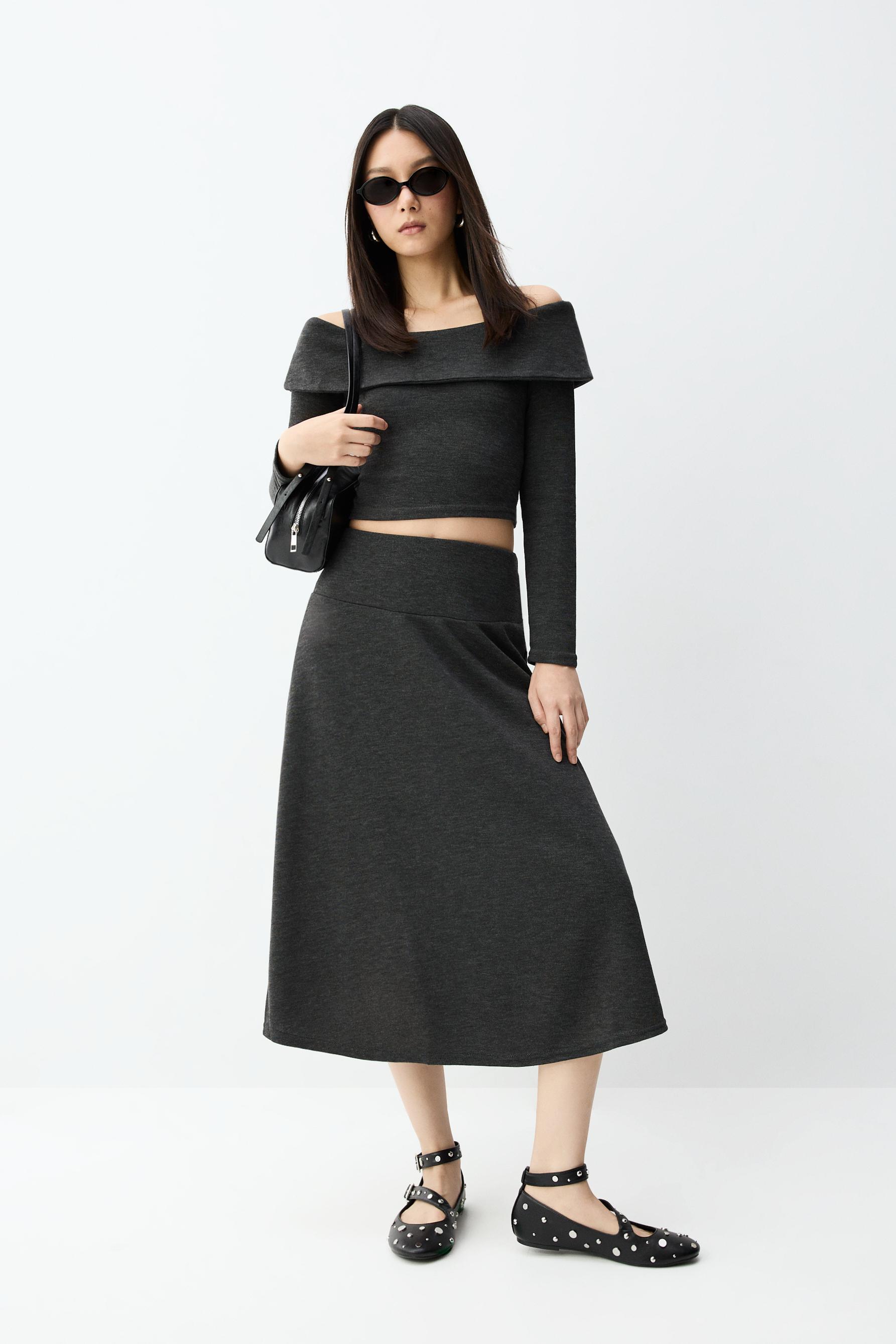 Falda punto cortado