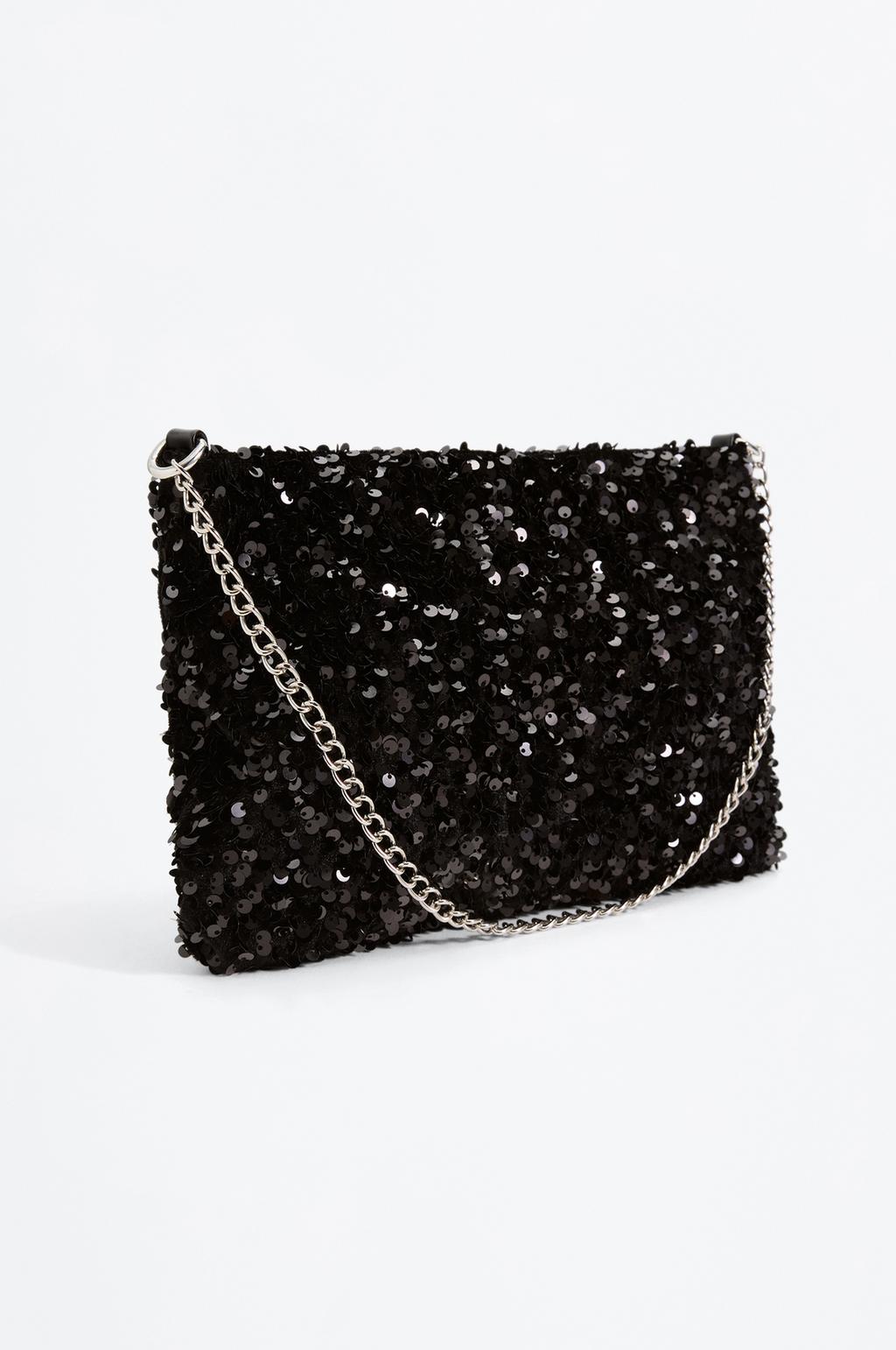 Sequin shoulder bag