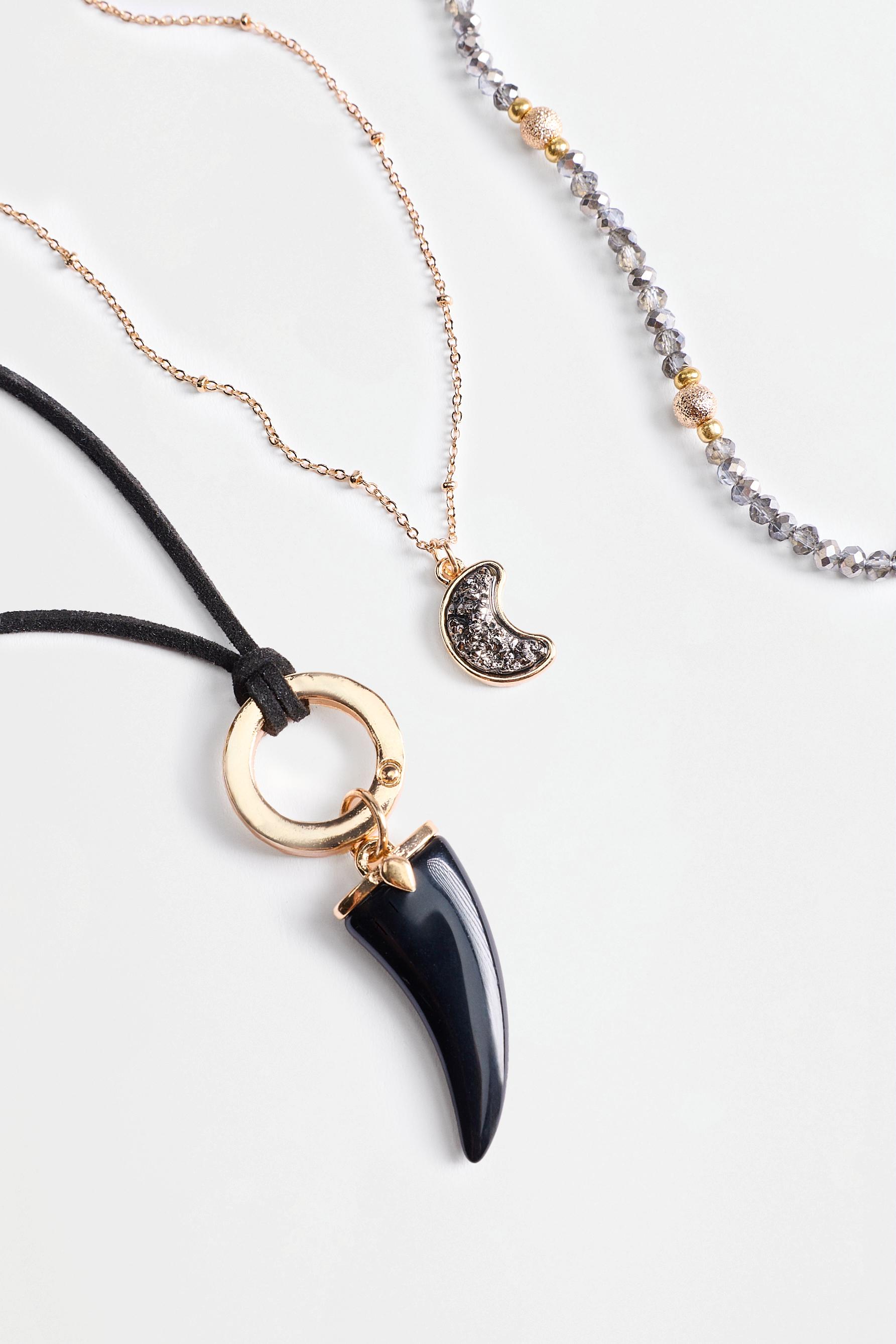 Assorted necklaces (3-pack) — GOLDEN