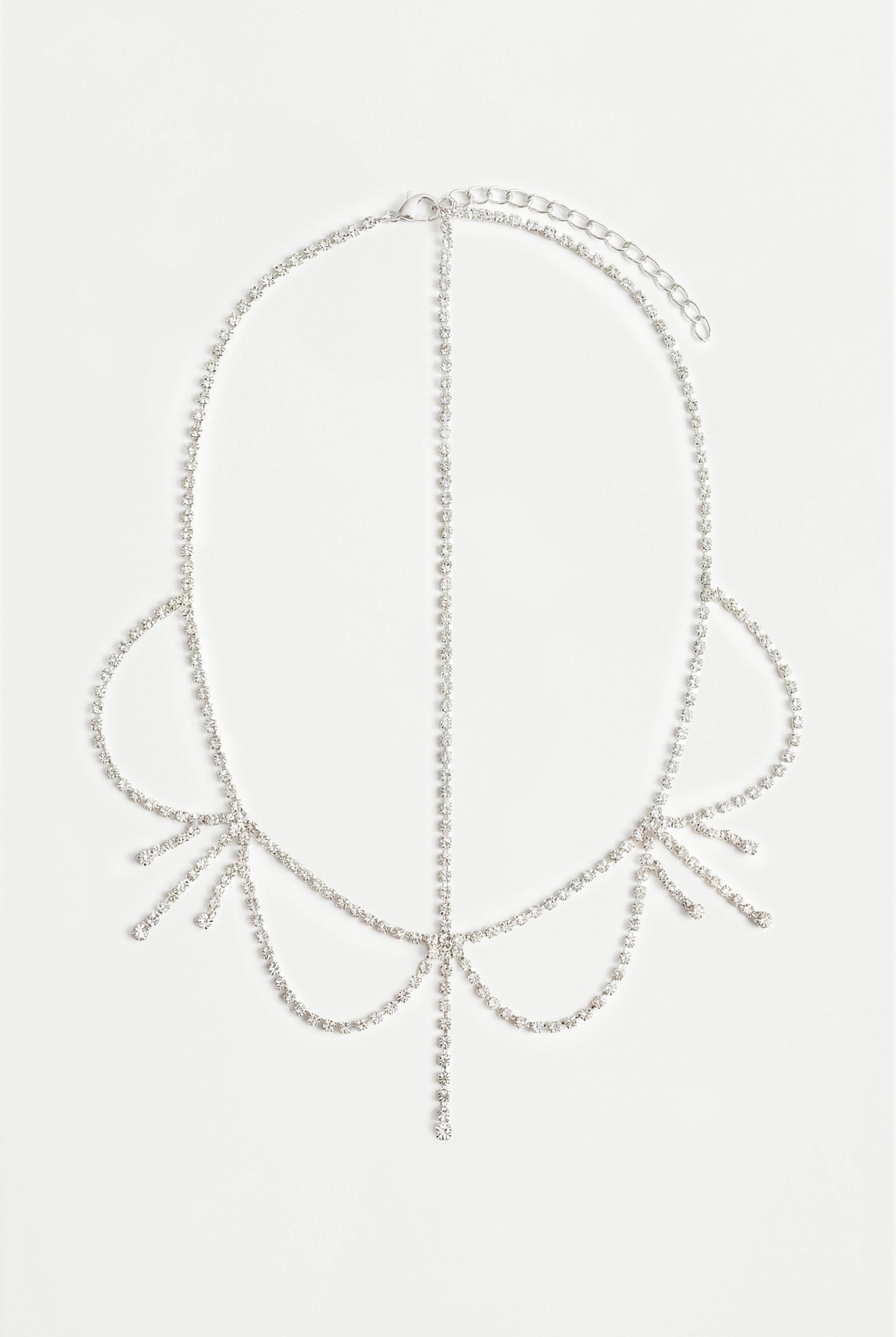 Rhinestone headpiece — SILVER