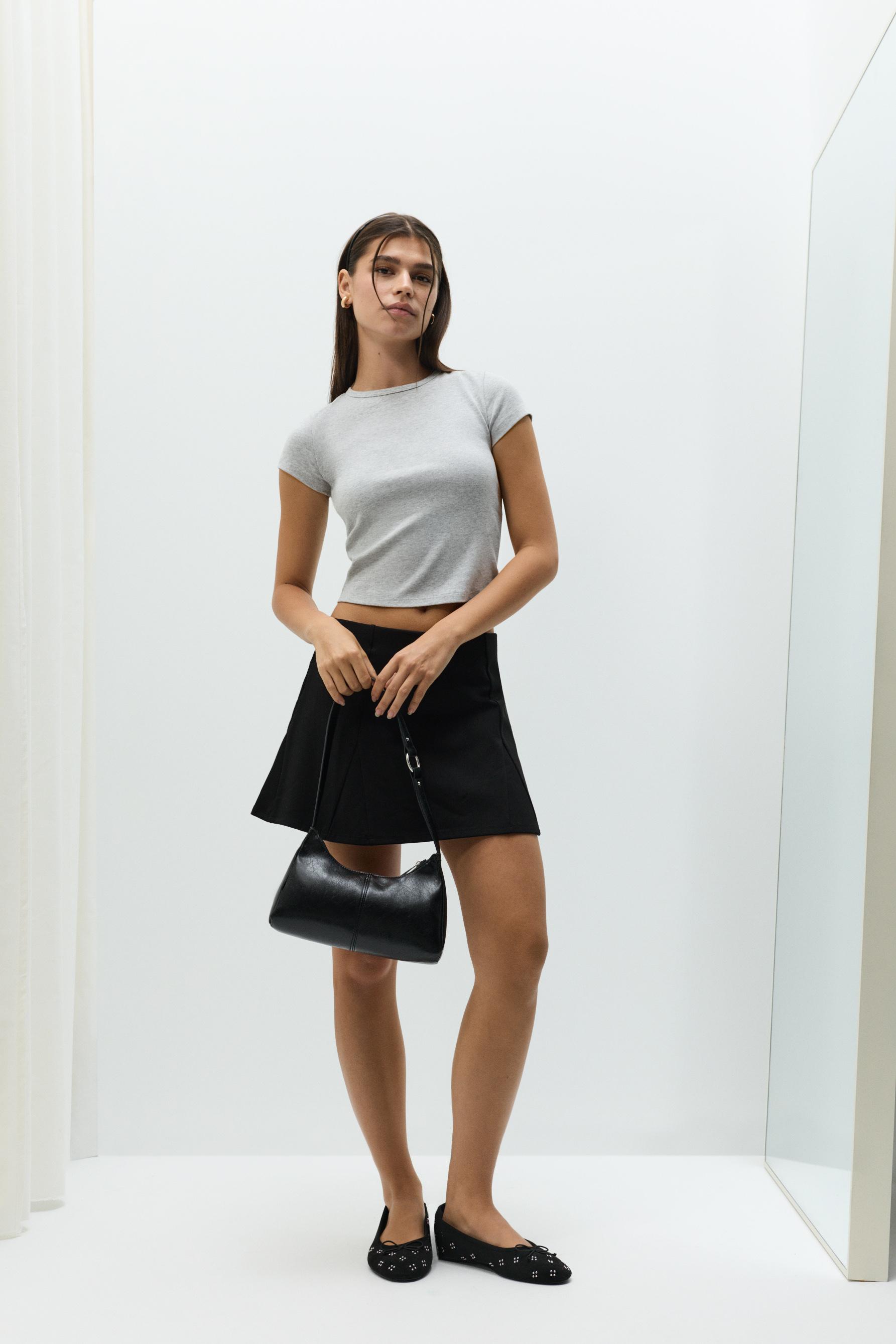 Basic T-shirt — GREY MARL