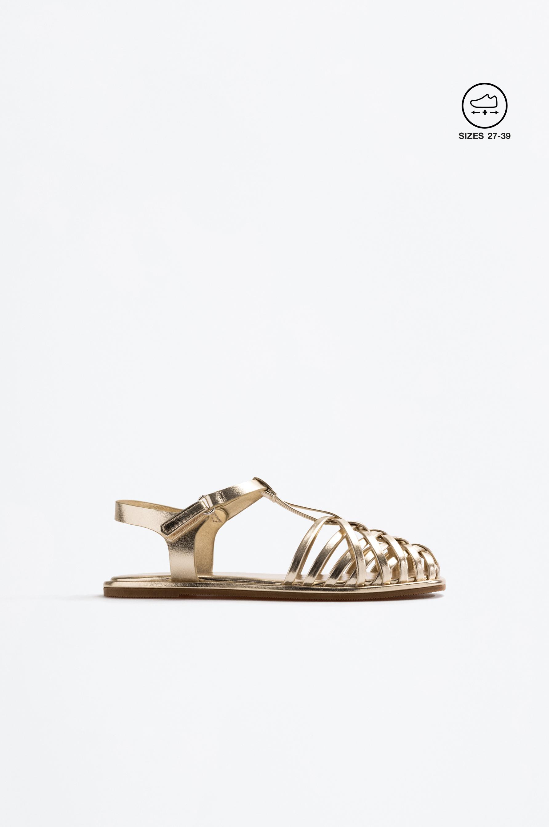 Cage sandals — GOLD