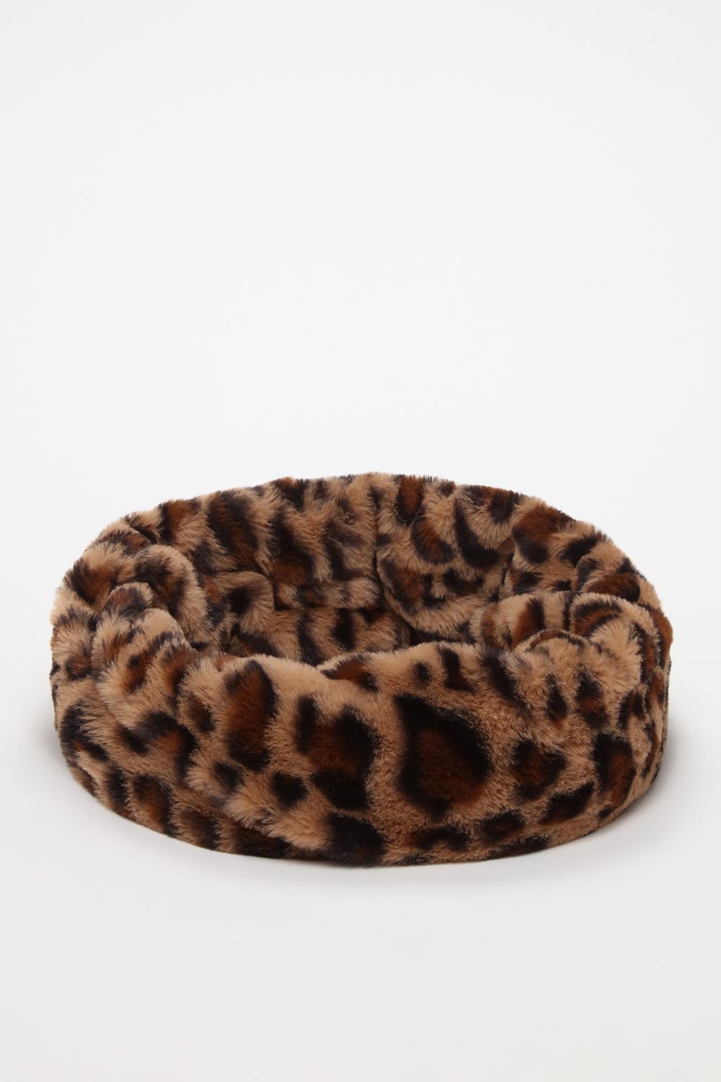 Cuello efecto pelo animal print