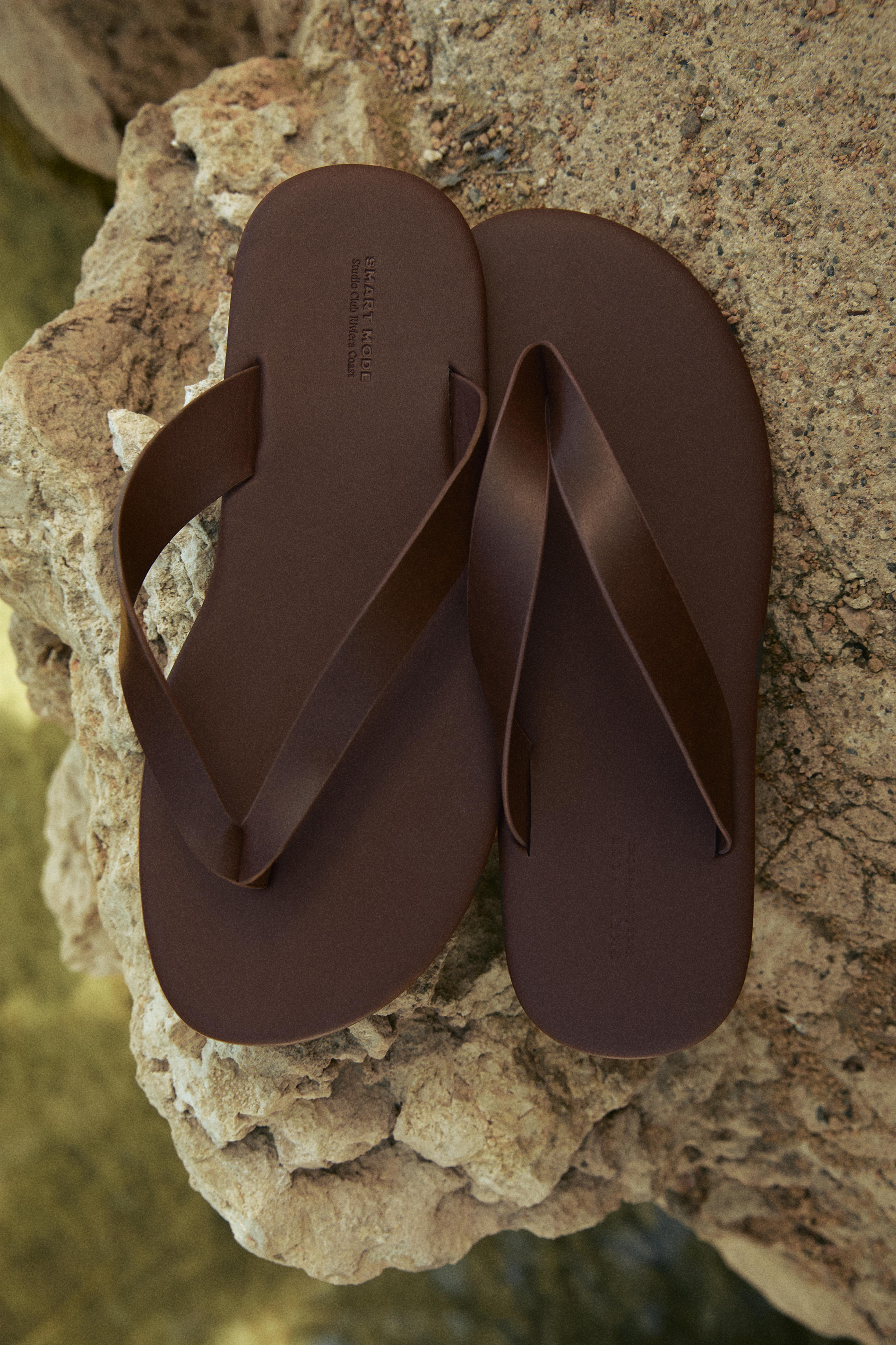 Strap sandals — BROWN