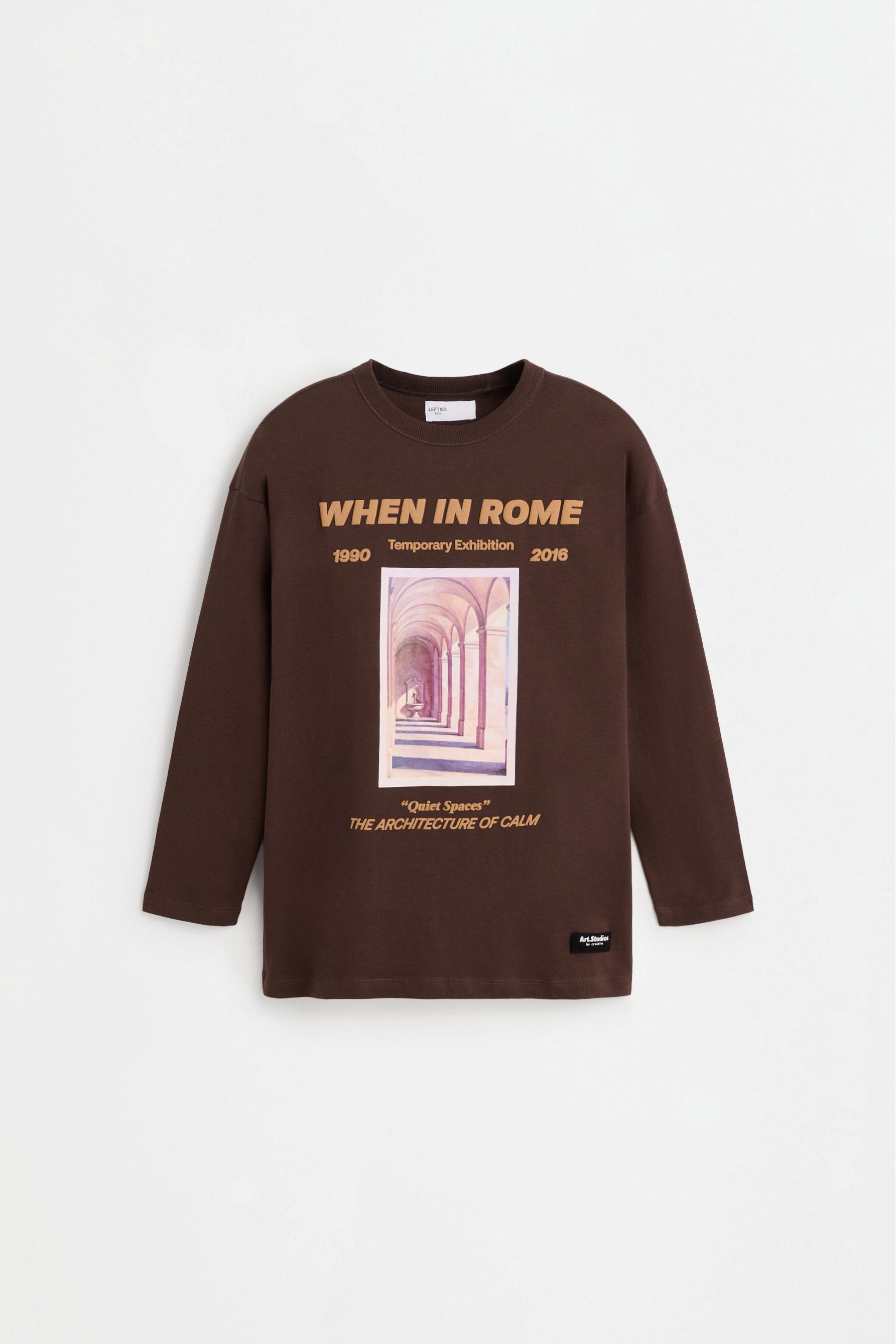 Printed T-shirt — CHOCOLATE