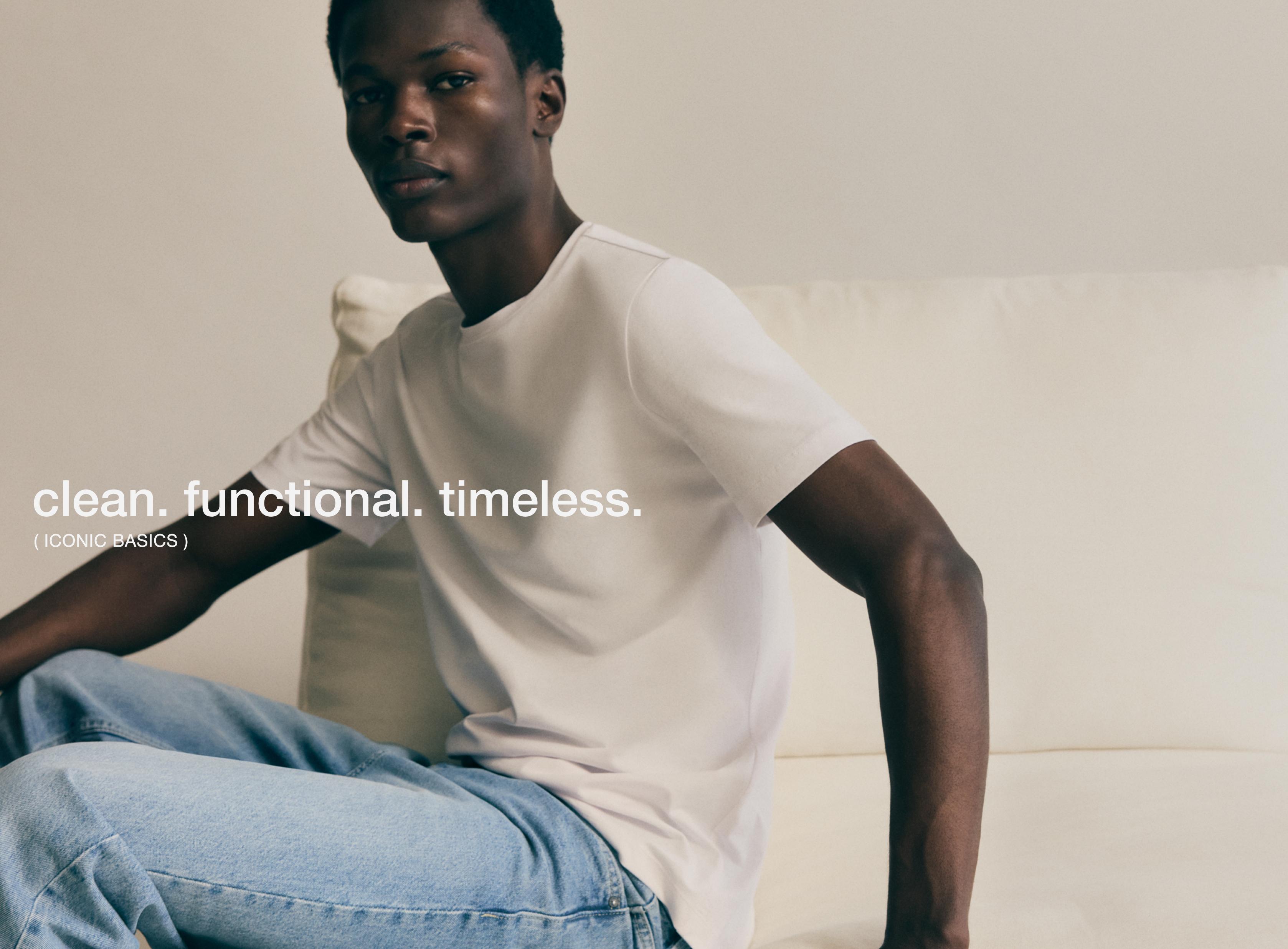 2-pack of basic T-shirts — WHITE
