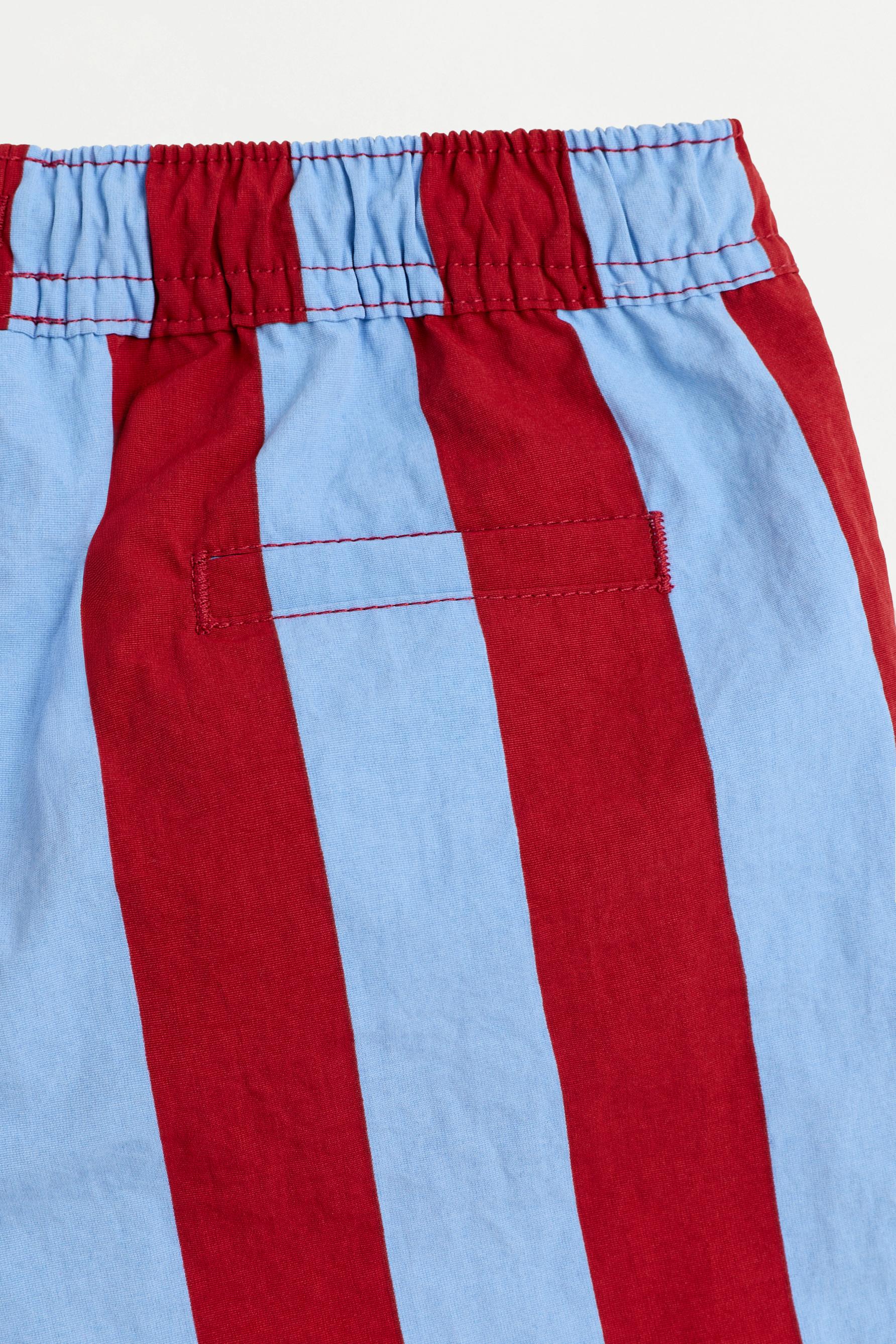 Baby Boy | Burgundy striped swimsuit — FUCHSIA