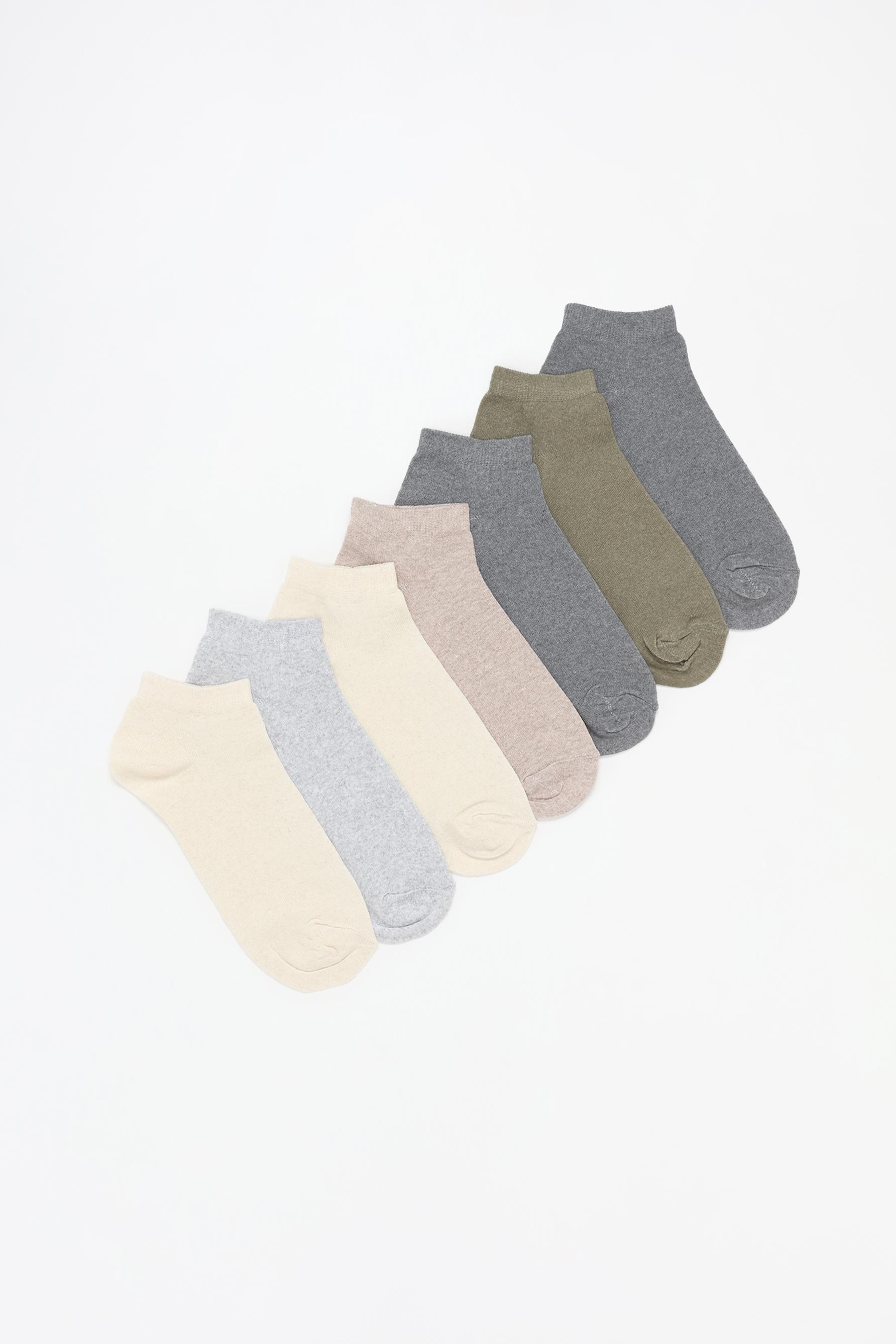 Pack de 7 pares de calcetines invisibles básicos
