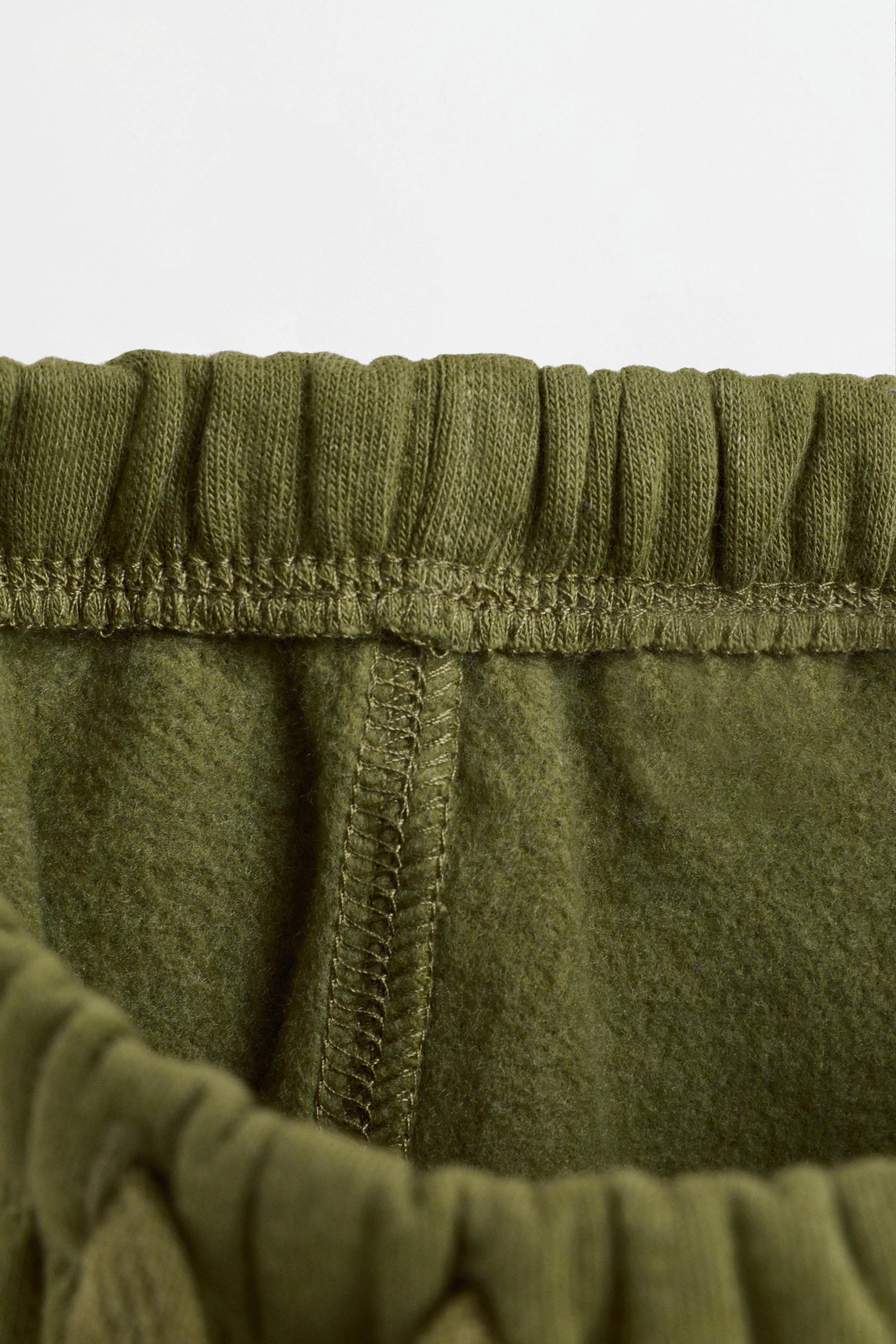 Plush sweatshirt and trousers co-ord — DARK KHAKI