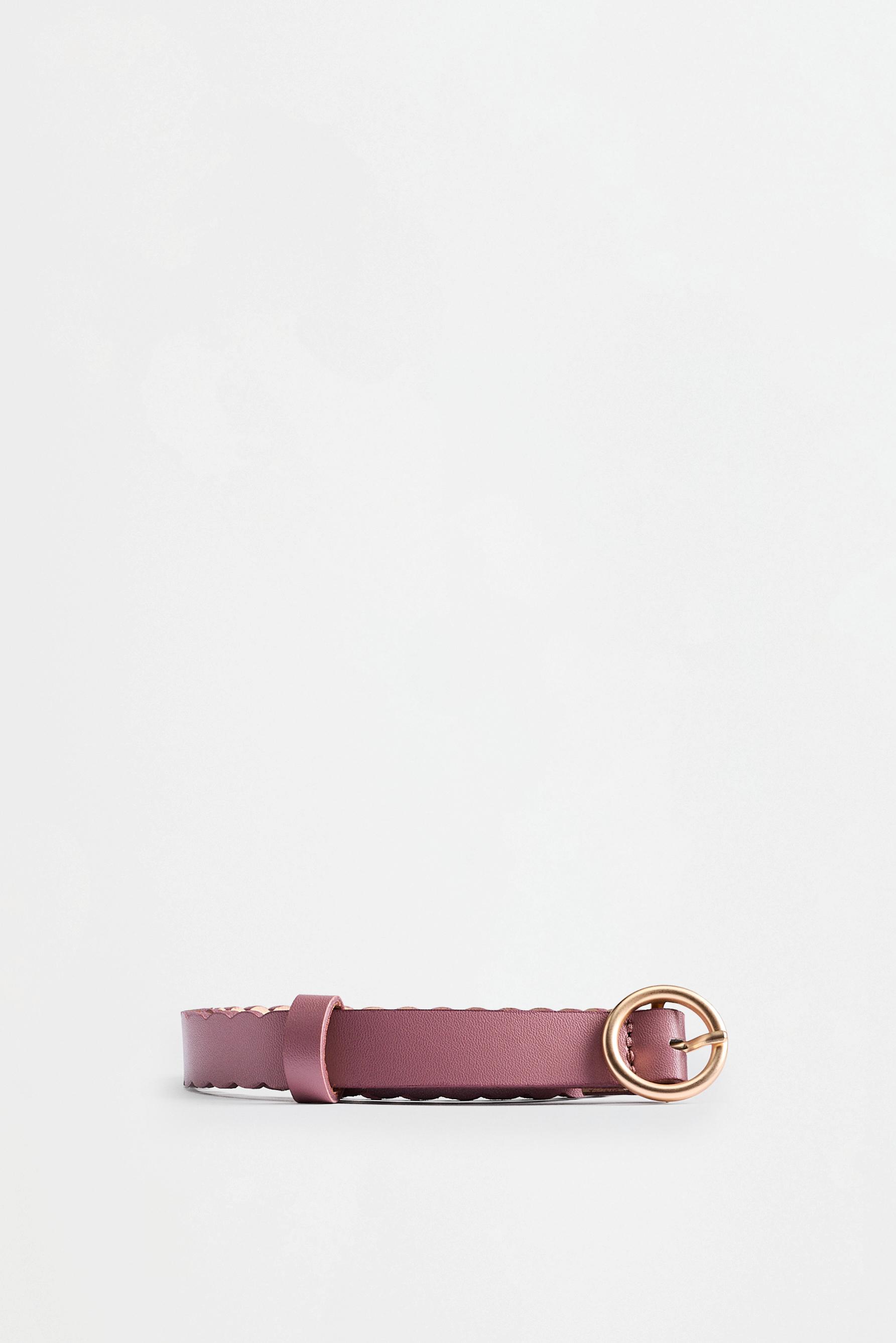 Wavy detail belt — PASTEL PINK