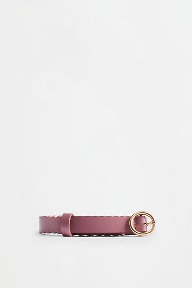 Wavy detail belt — PASTEL PINK 1