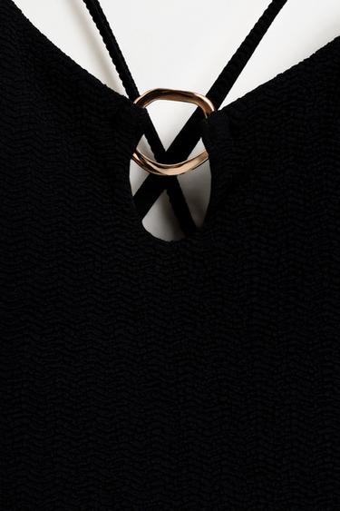 Jewel detail swimsuit — BLACK 7