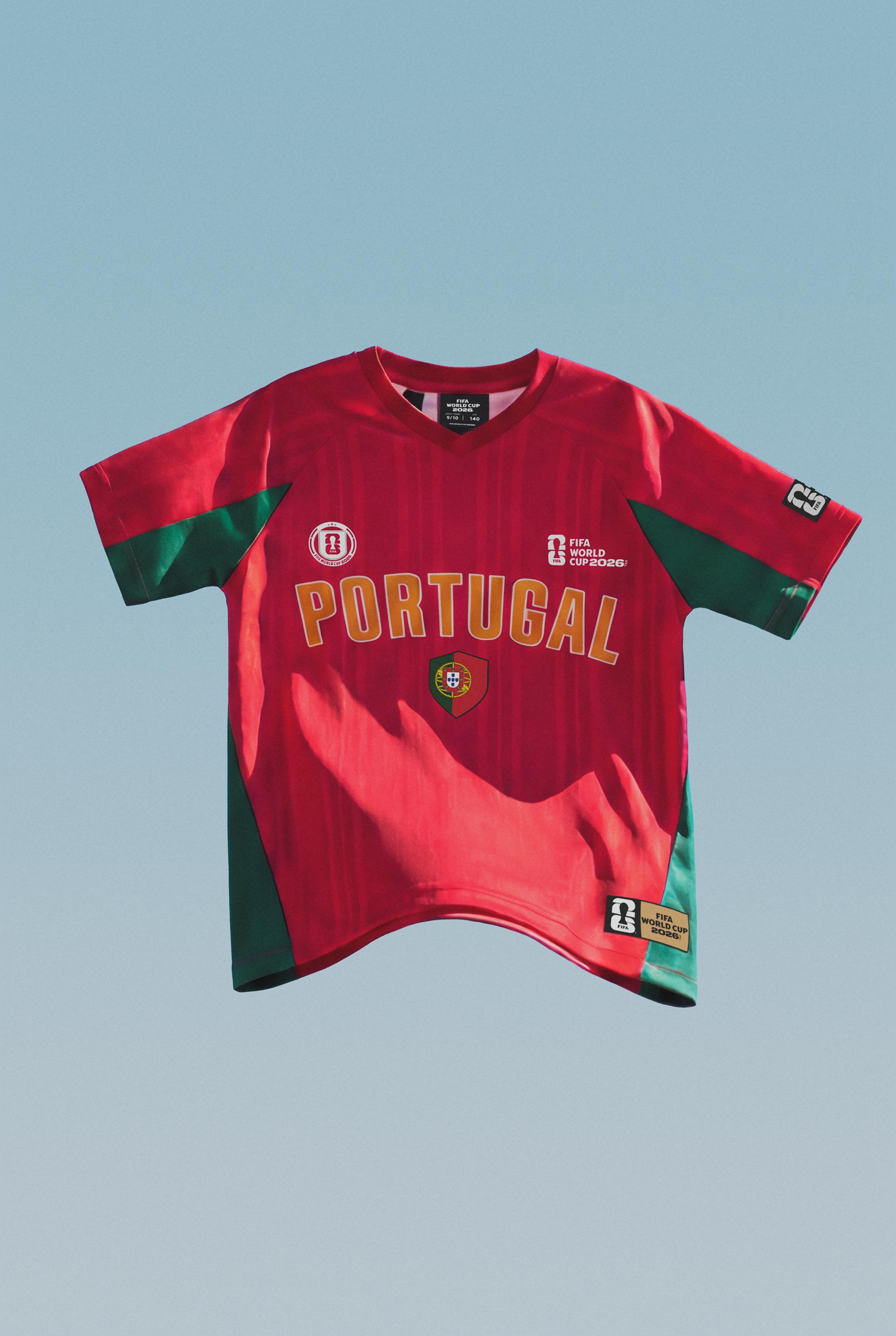 Kids | Portugal FIFA World Cup TM 2026 Official Licensed Product T-shirt — RED