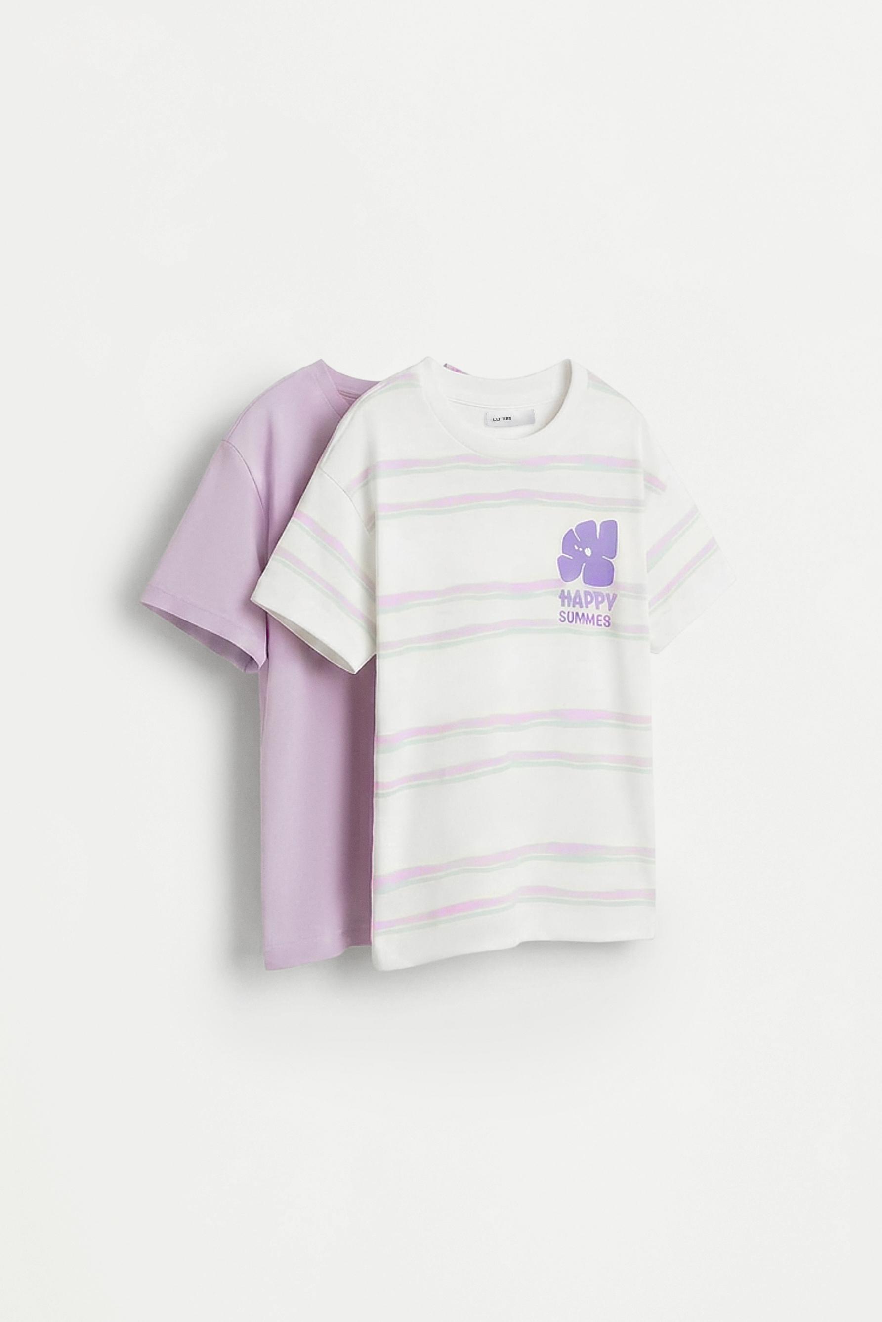 Pack of 2 assorted T-shirts — WHITE
