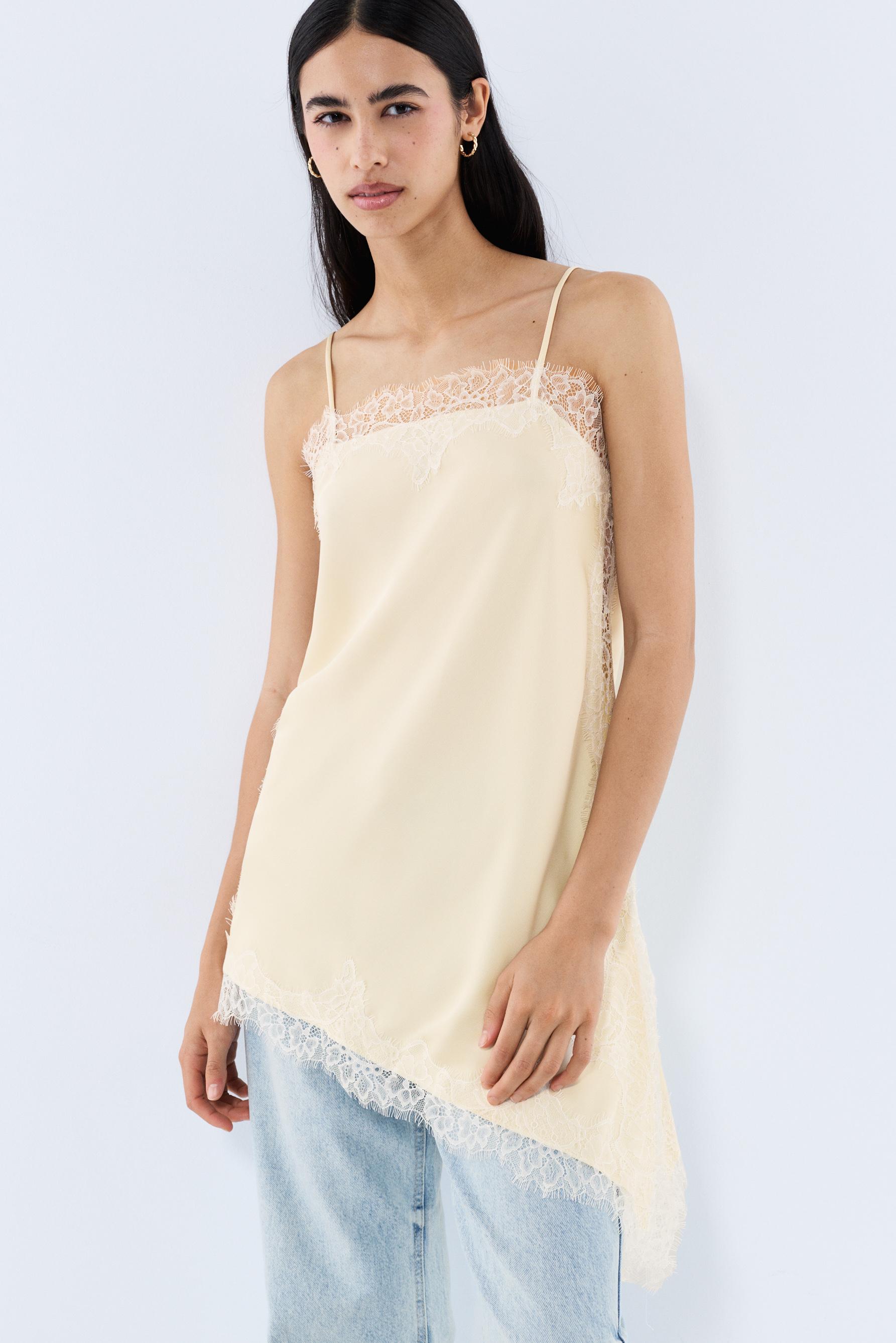 Top lencero asimétrico