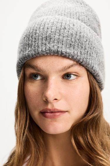 Ribbed knit beanie — ANTHRACITE GREY 1