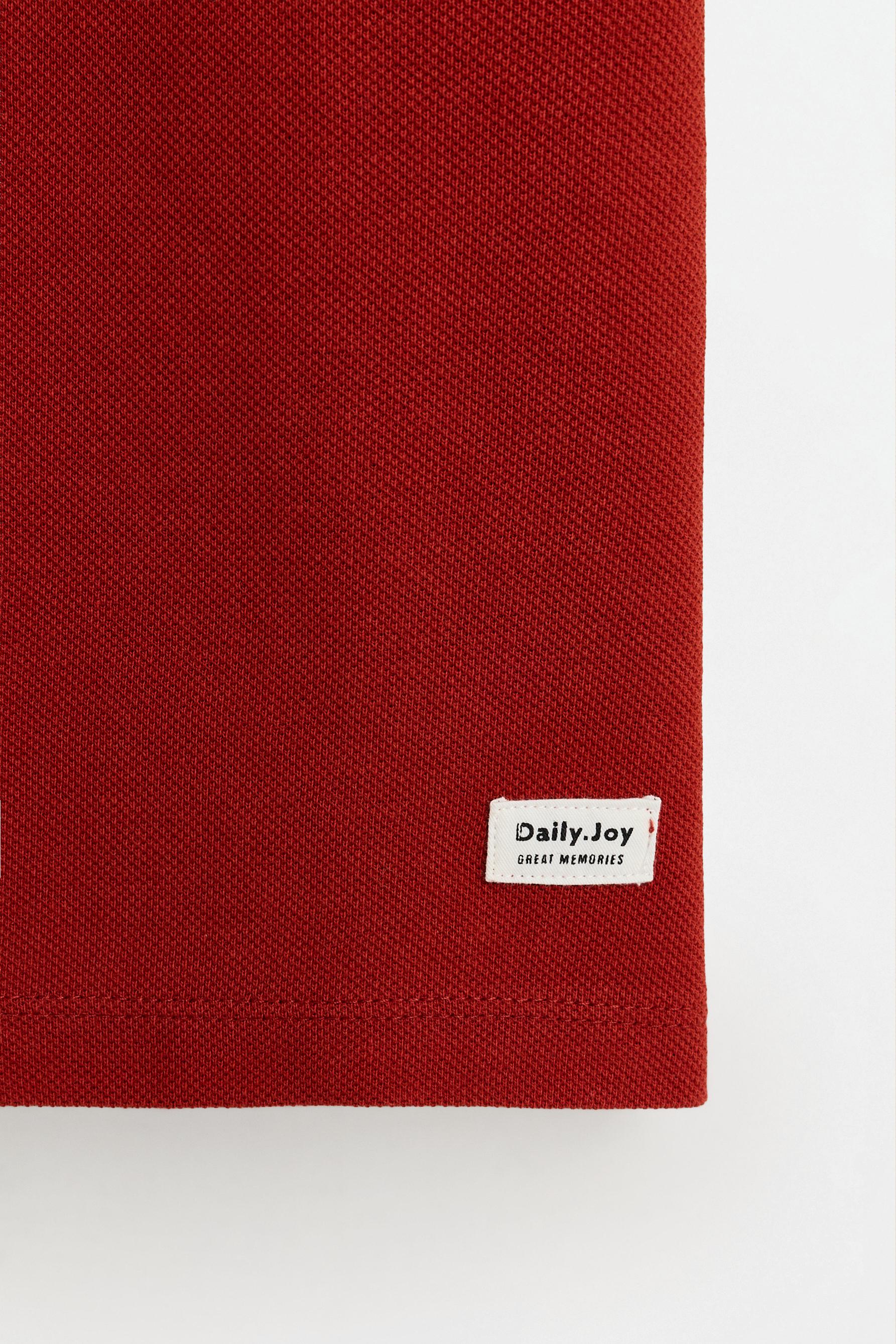 Basic polo shirt — DARK PINK