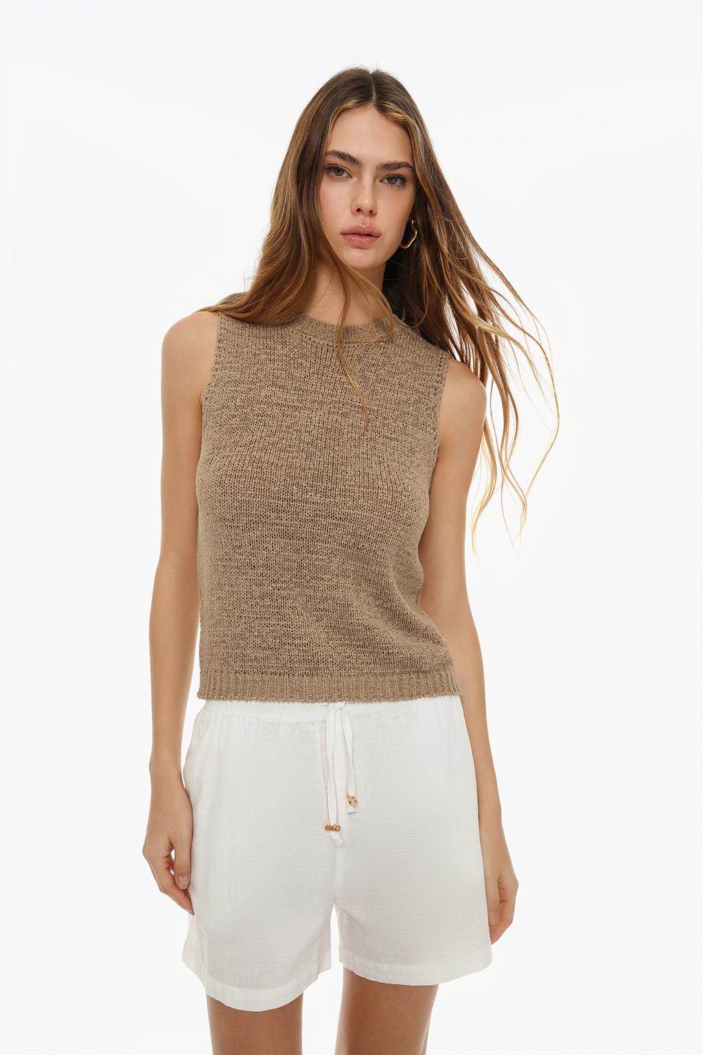 Rustic knit top