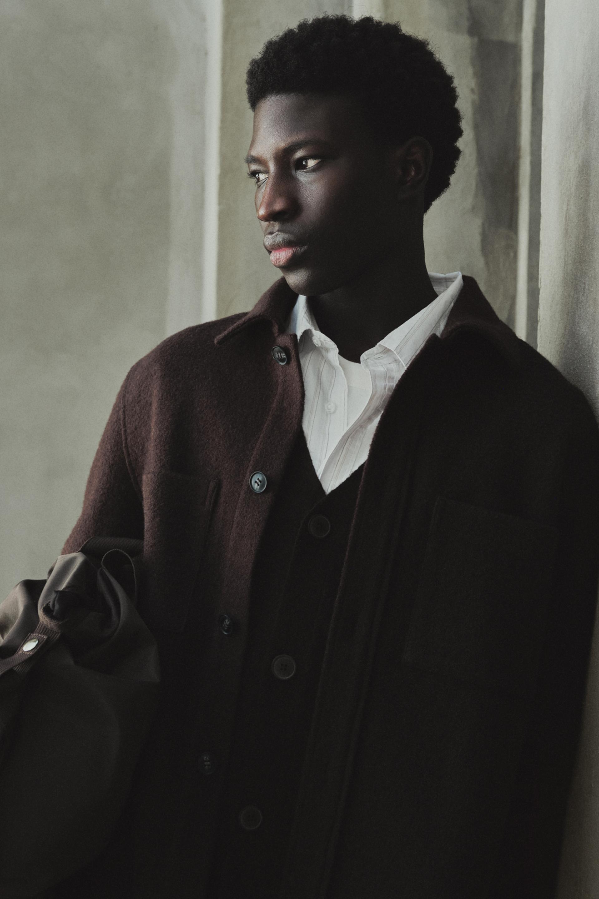 Sobrecamisa paño con lana