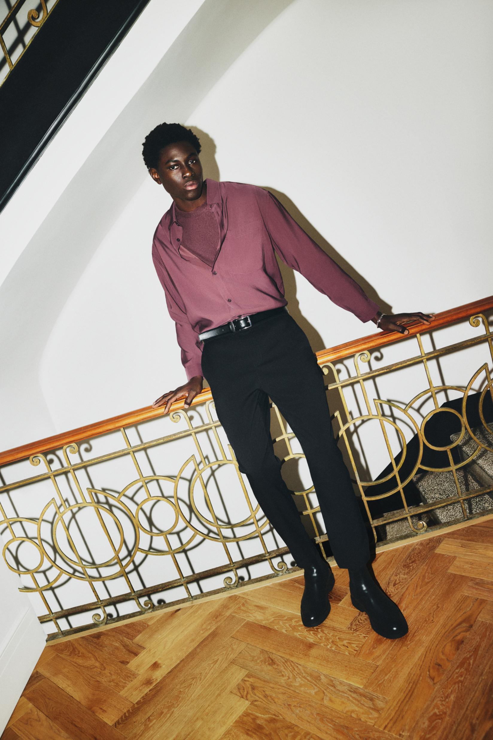 Slim fit suit trousers — BLACK