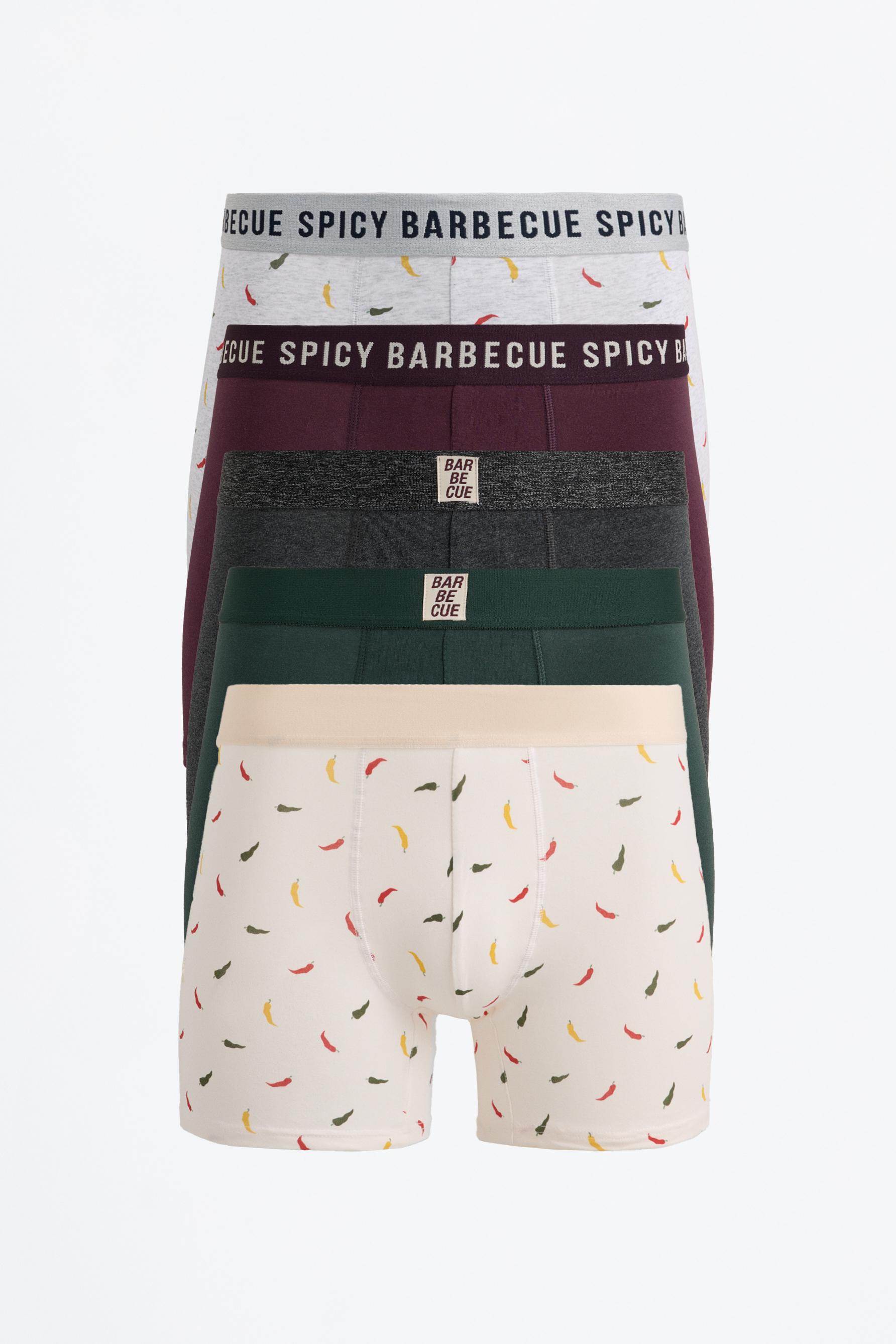 Pack 5 bóxer largos combinados