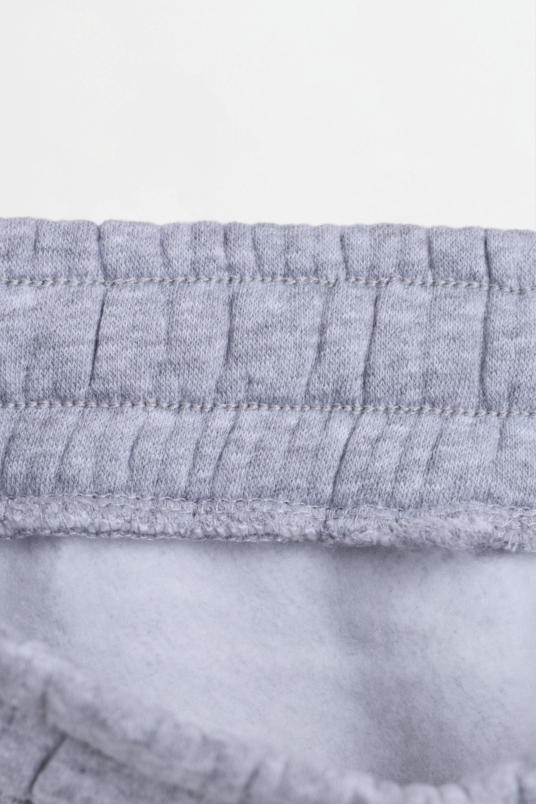 Ottoman plush joggers — GREY MARL