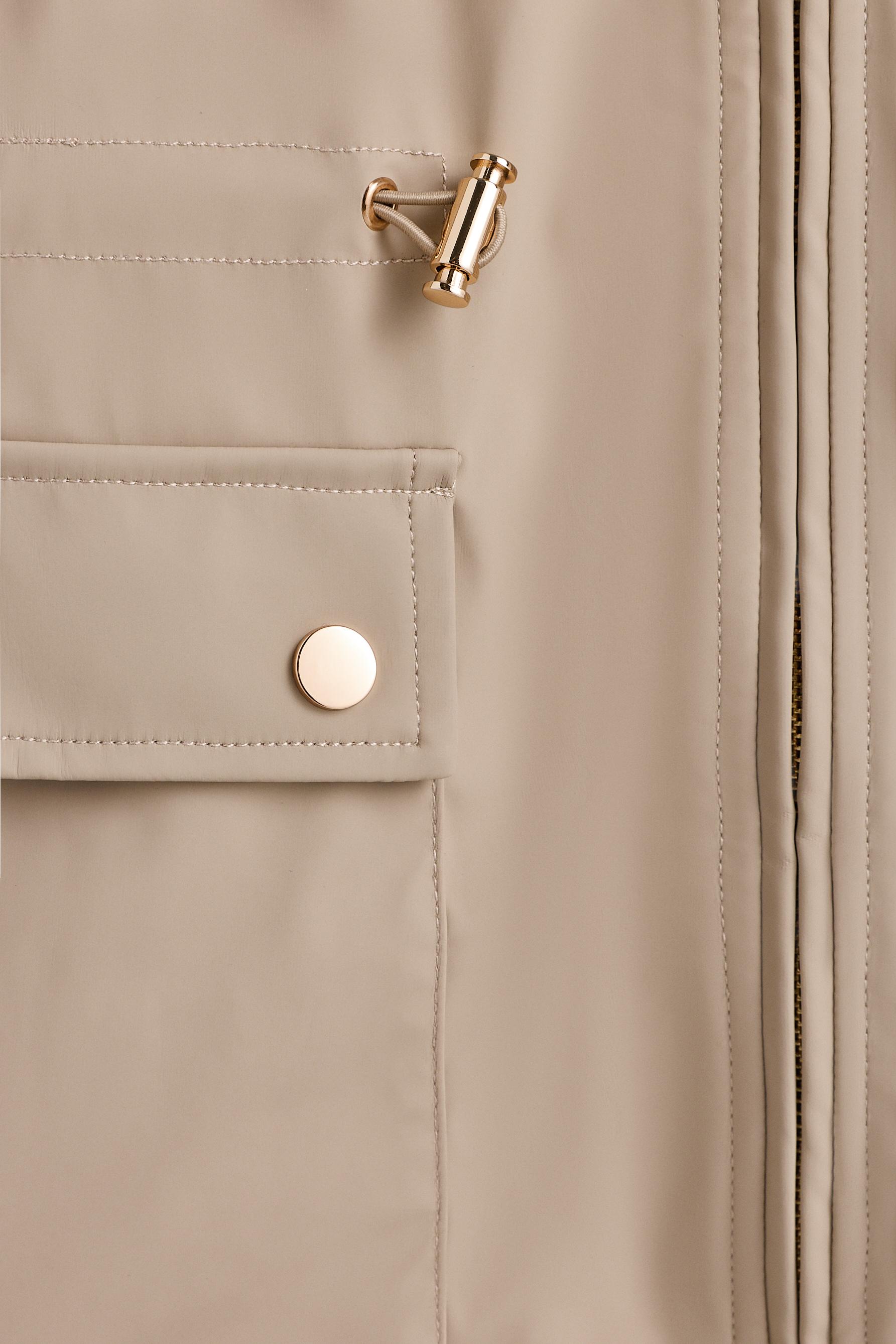 Rubberised jacket — DARK BEIGE