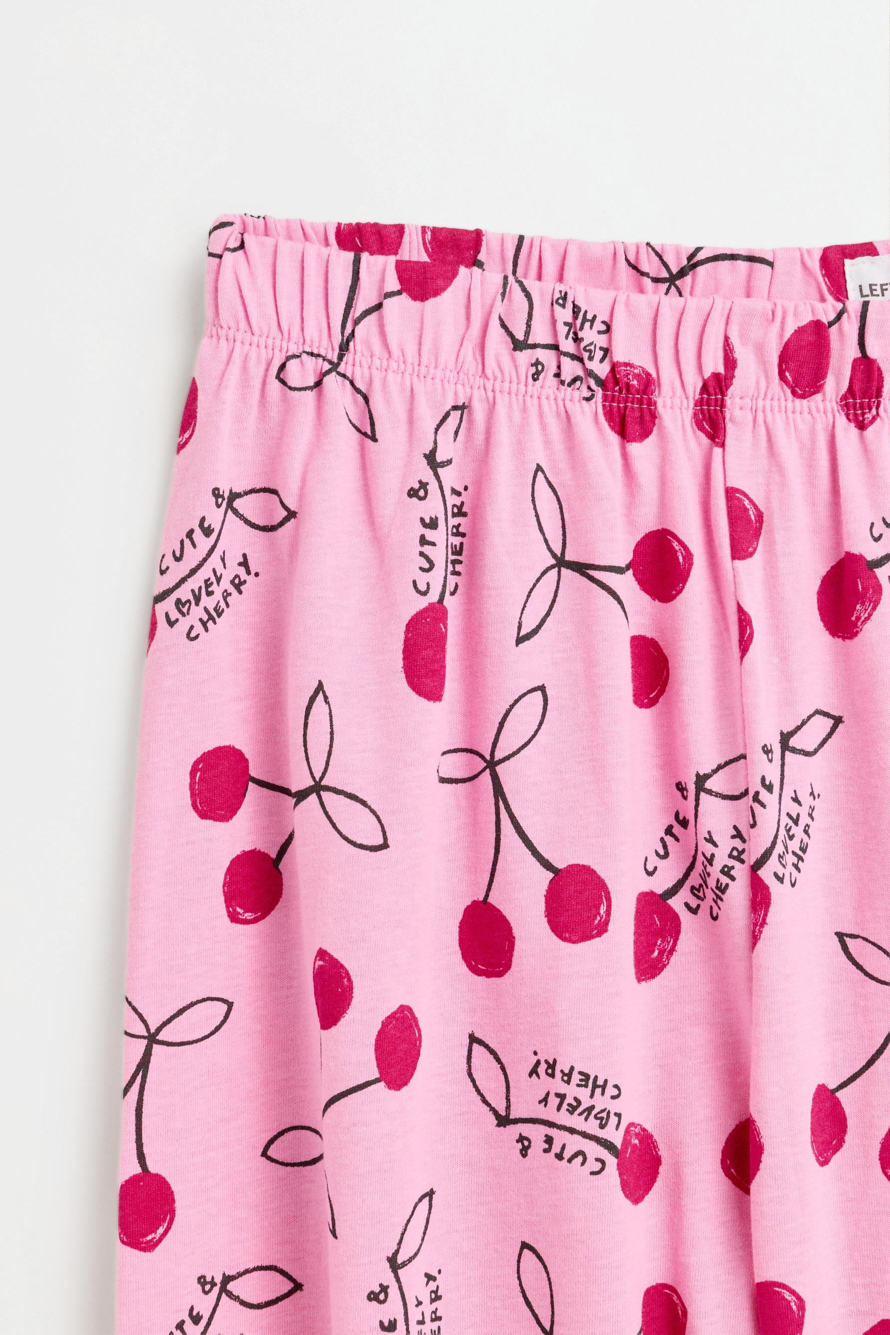 Cherry print pyjamas — BUBBLEGUM PINK