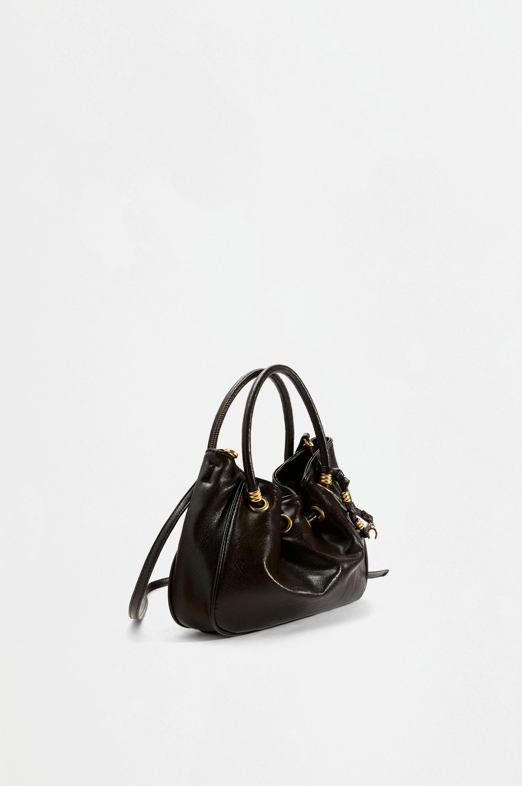 Mini bucket bag — BROWN