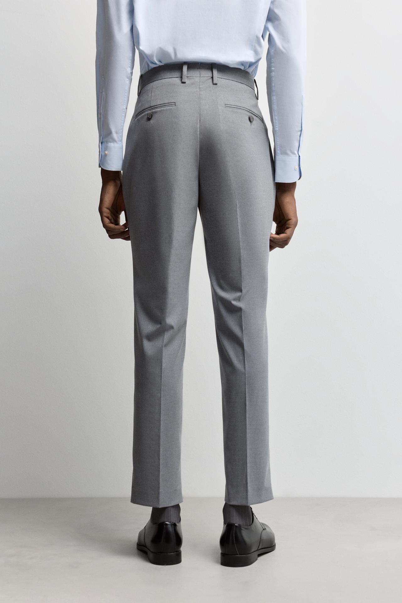 Slim fit suit trousers — GREY