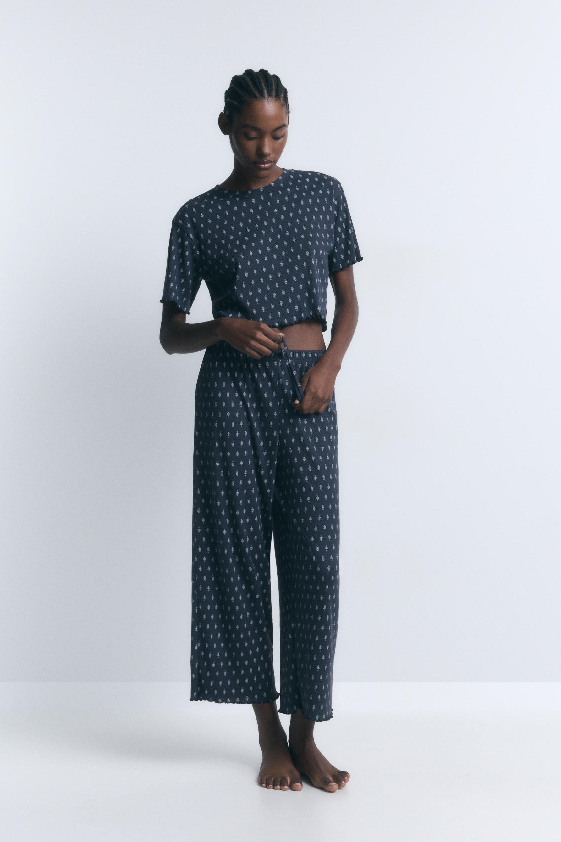 Pantalón culotte ondas