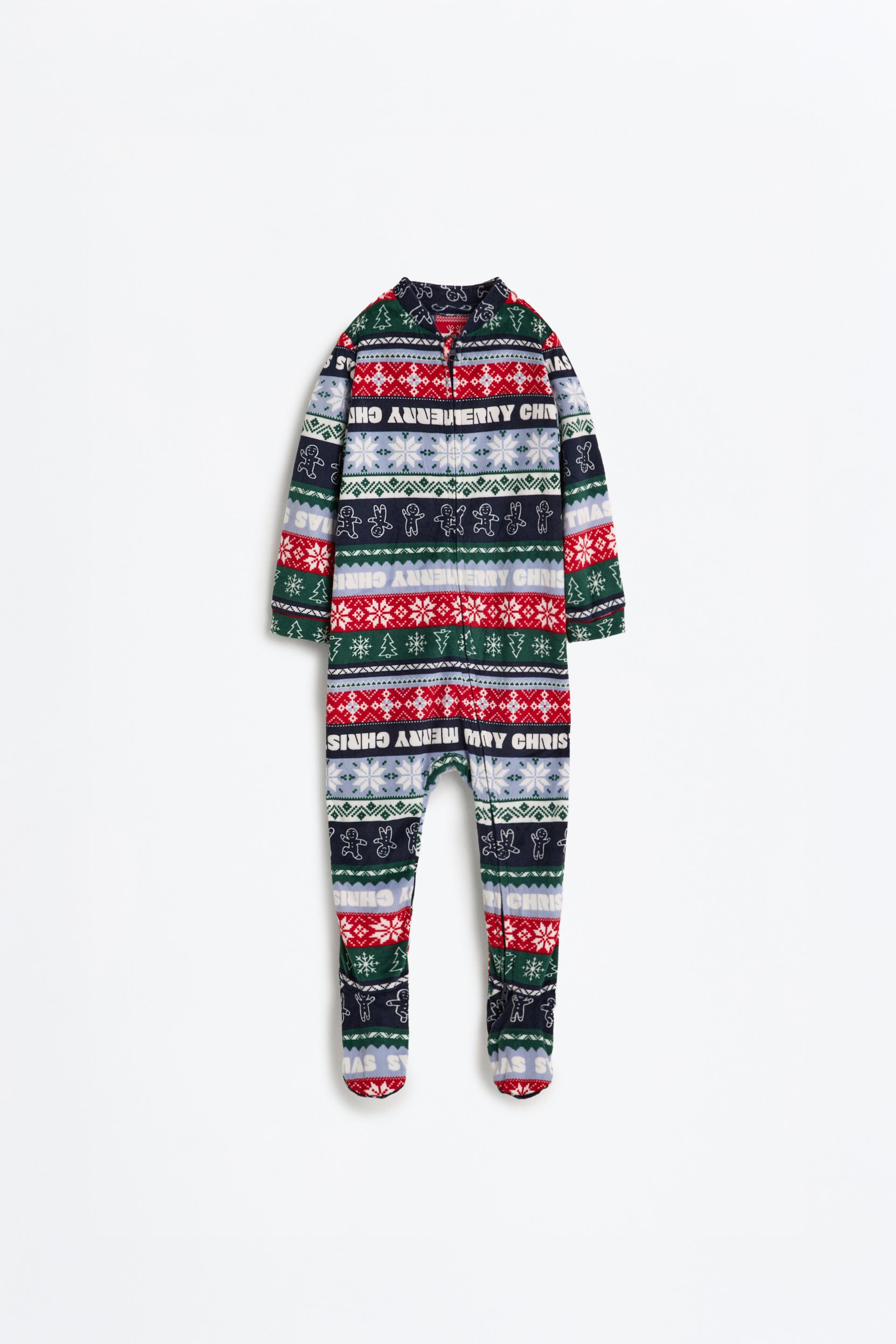 Bebé | Pijama cenefa aterciopelado entero