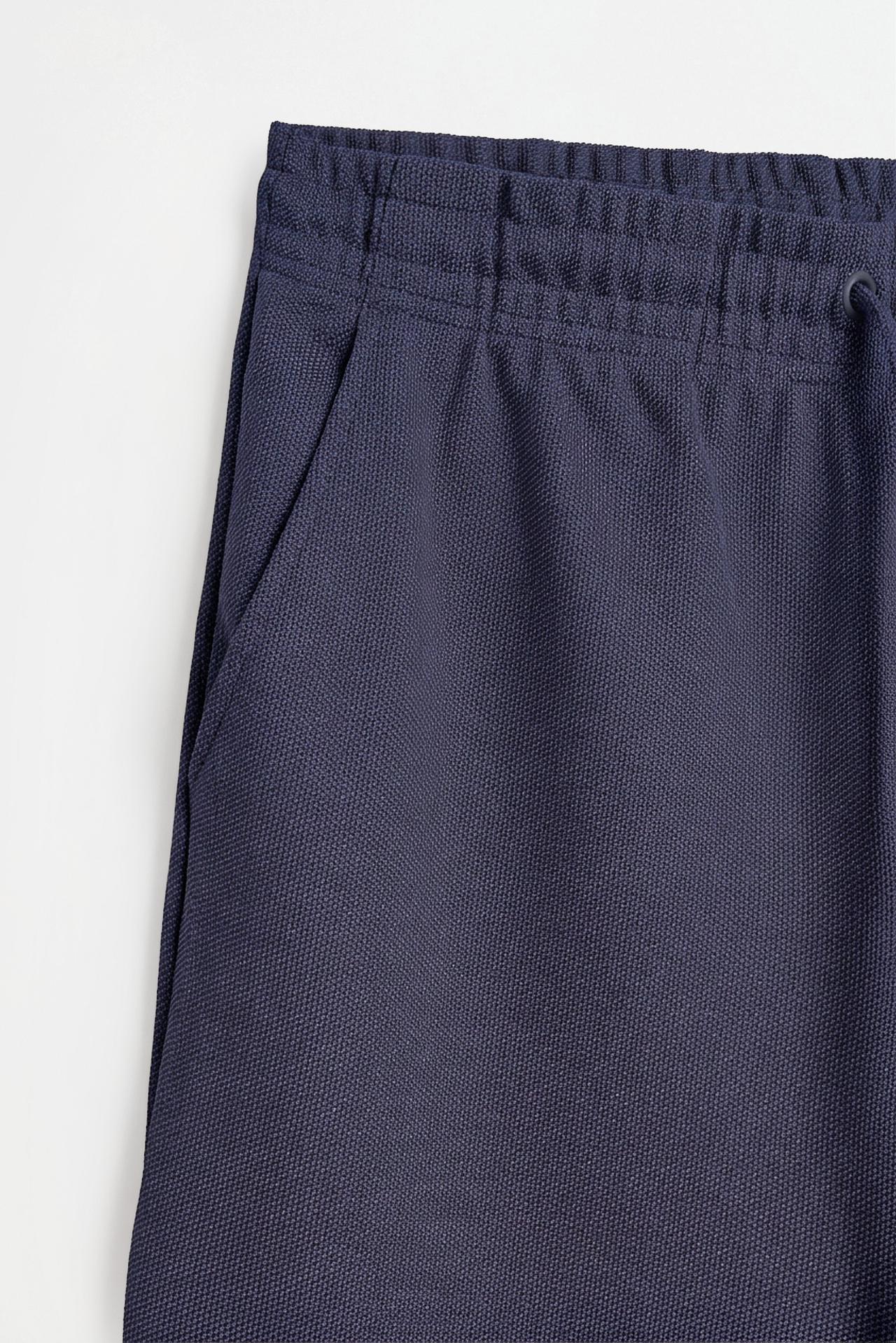 Piqué joggers — NAVY