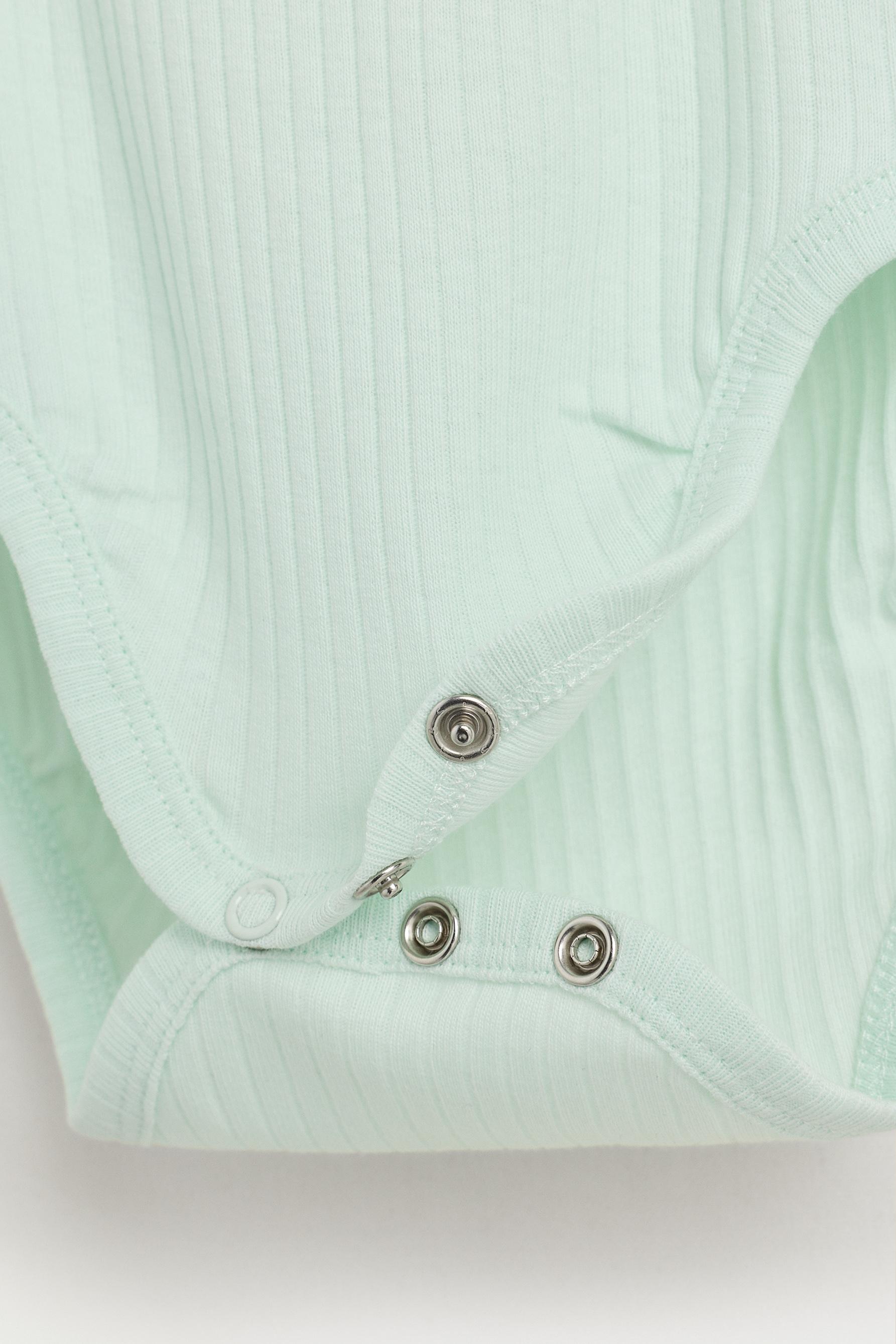 Pack of 2 combined sleeveless bodysuits — MINT GREEN