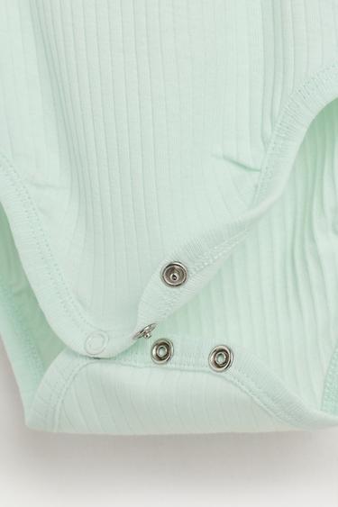 Pack of 2 combined sleeveless bodysuits — MINT GREEN 5