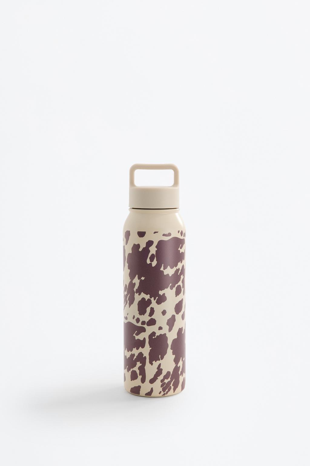 Animal print metal bottle