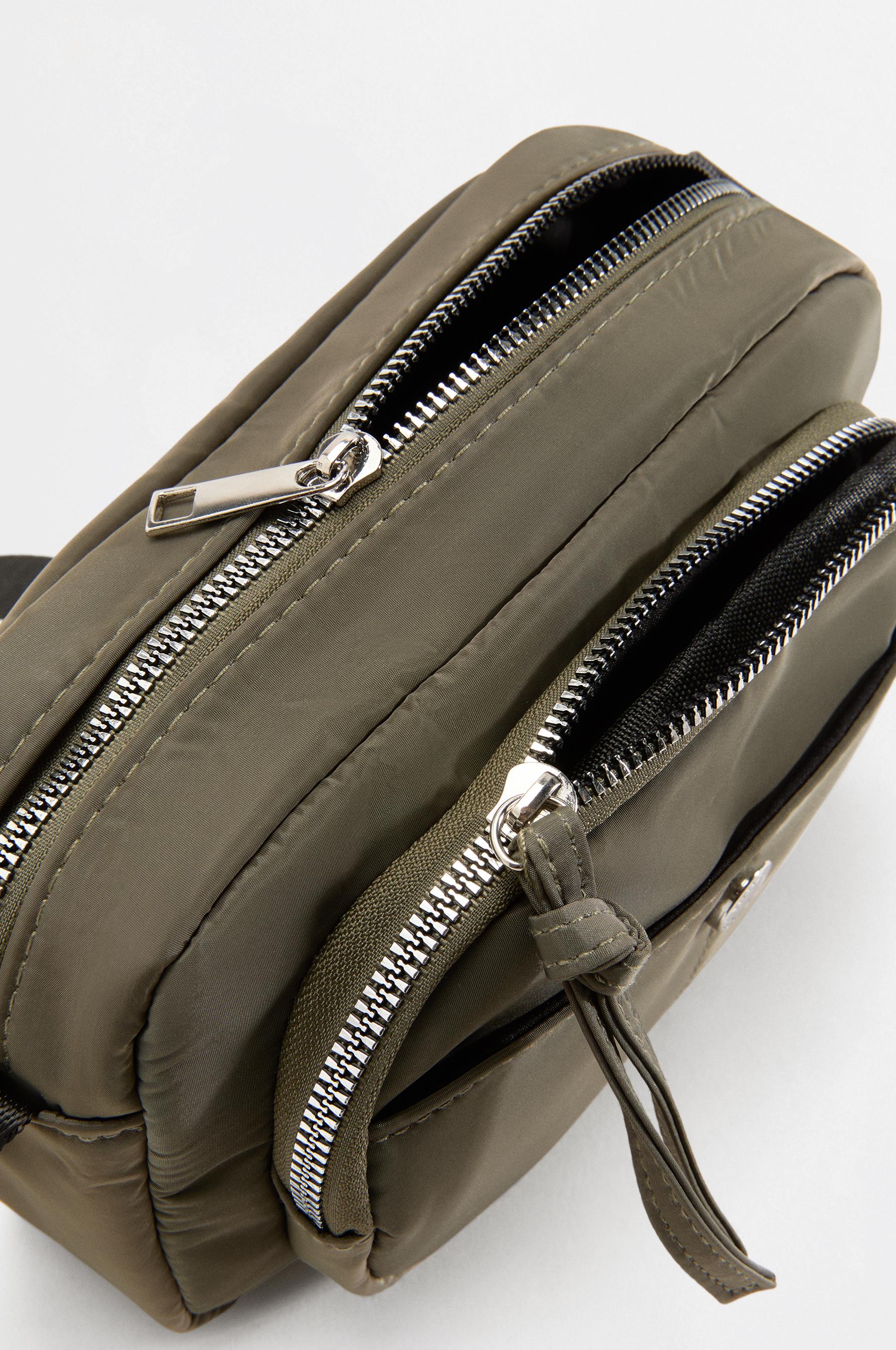 Nylon crossbody bag — KHAKI