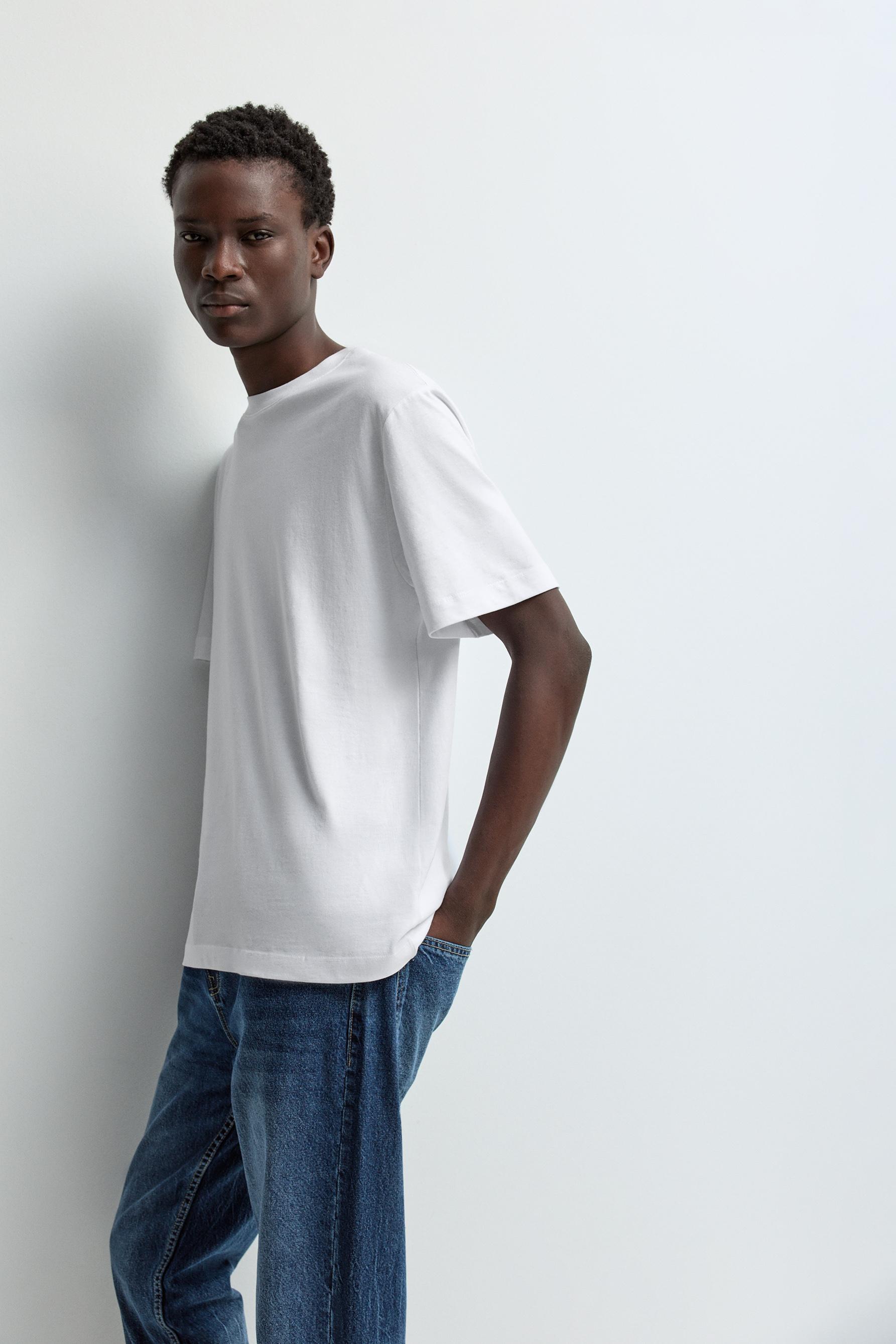 Premium relaxed fit T-shirt — WHITE