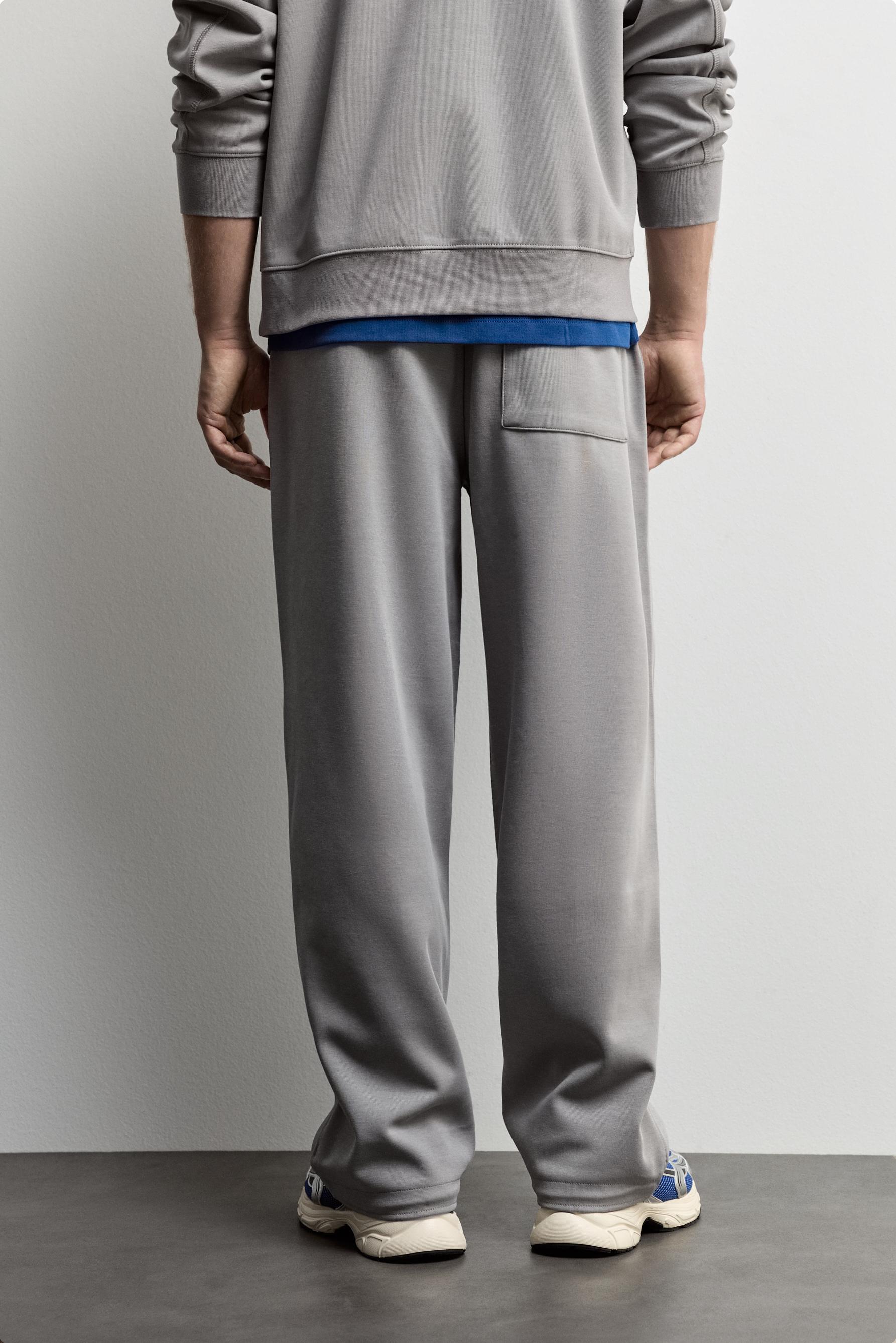 Interlock baggy joggers — MEDIUM GREY