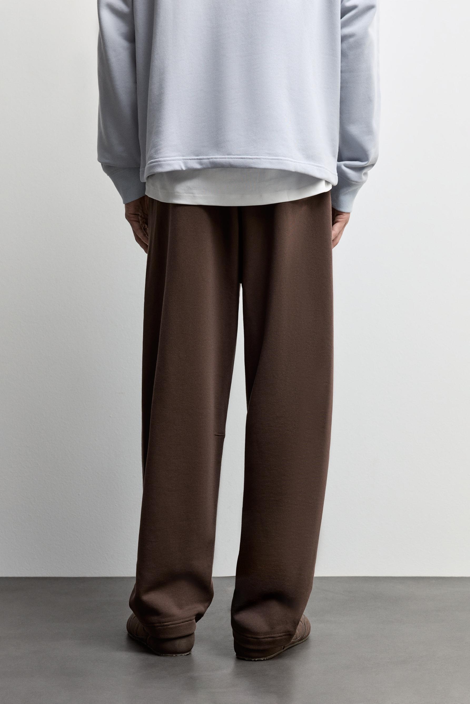 Barrel tracksuit trousers — CHOCOLATE