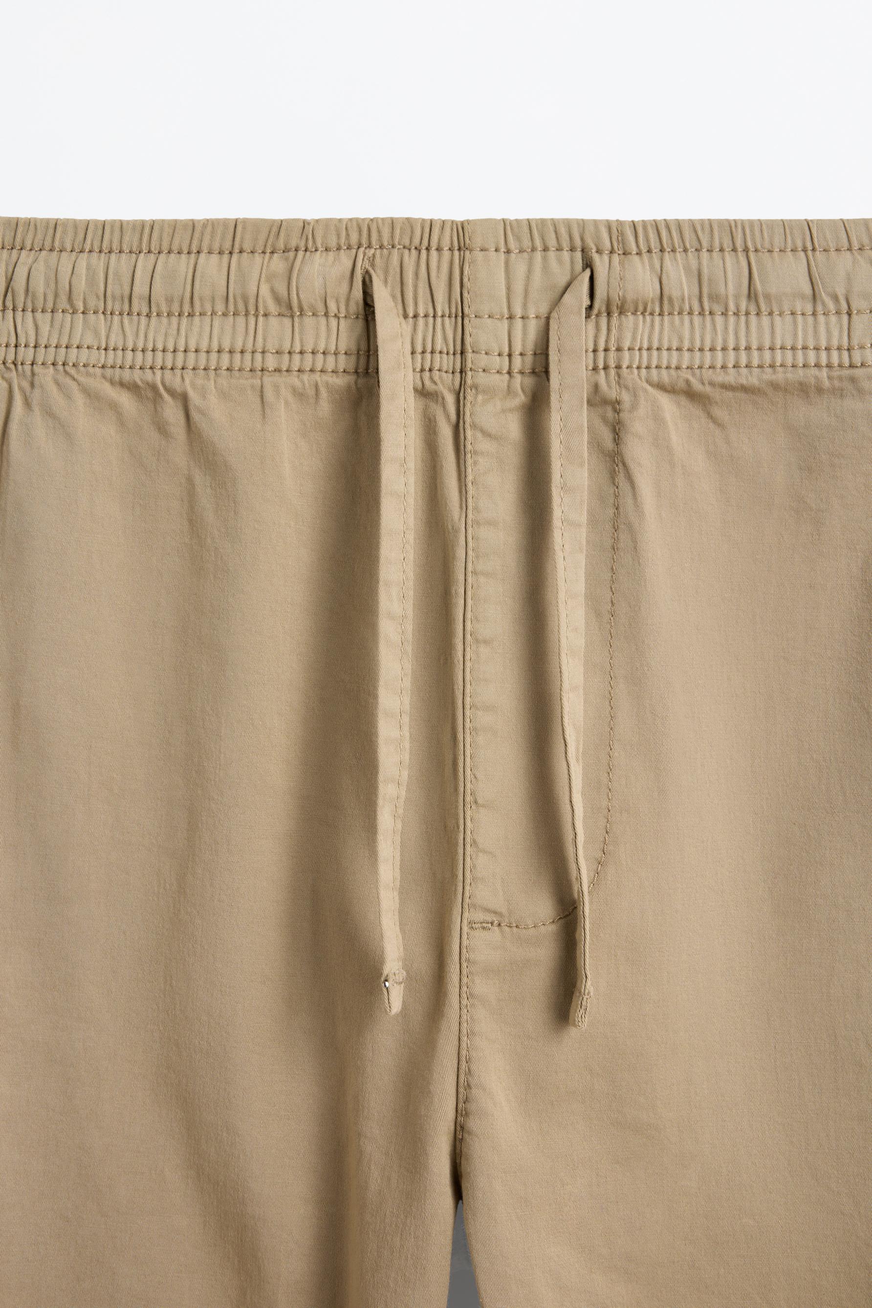 Slim fit jogger trousers — SAND